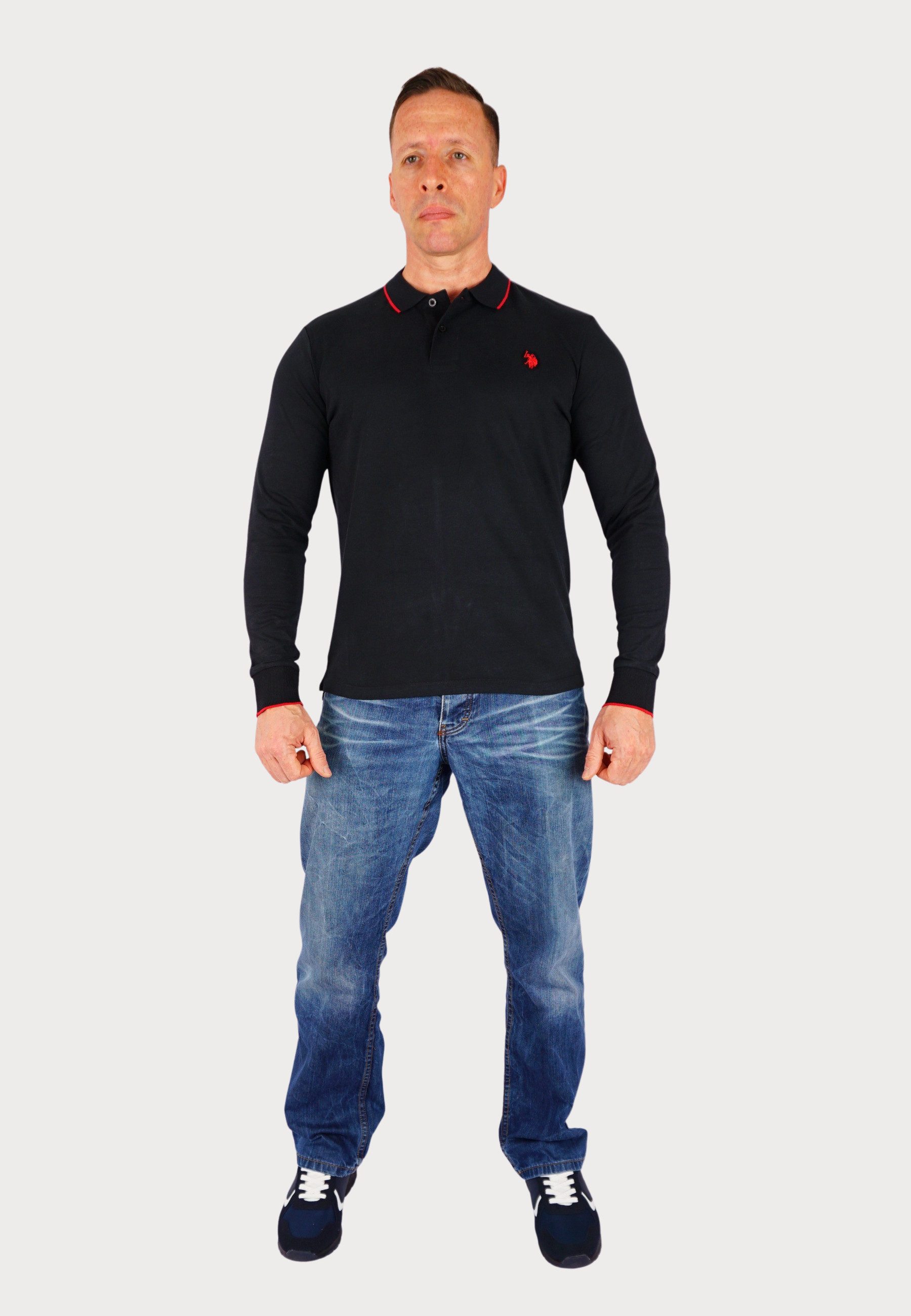 U.S. Polo Assn. Poloshirt Poloshirt Langarm Polo (1-tlg., 1) günstig online kaufen