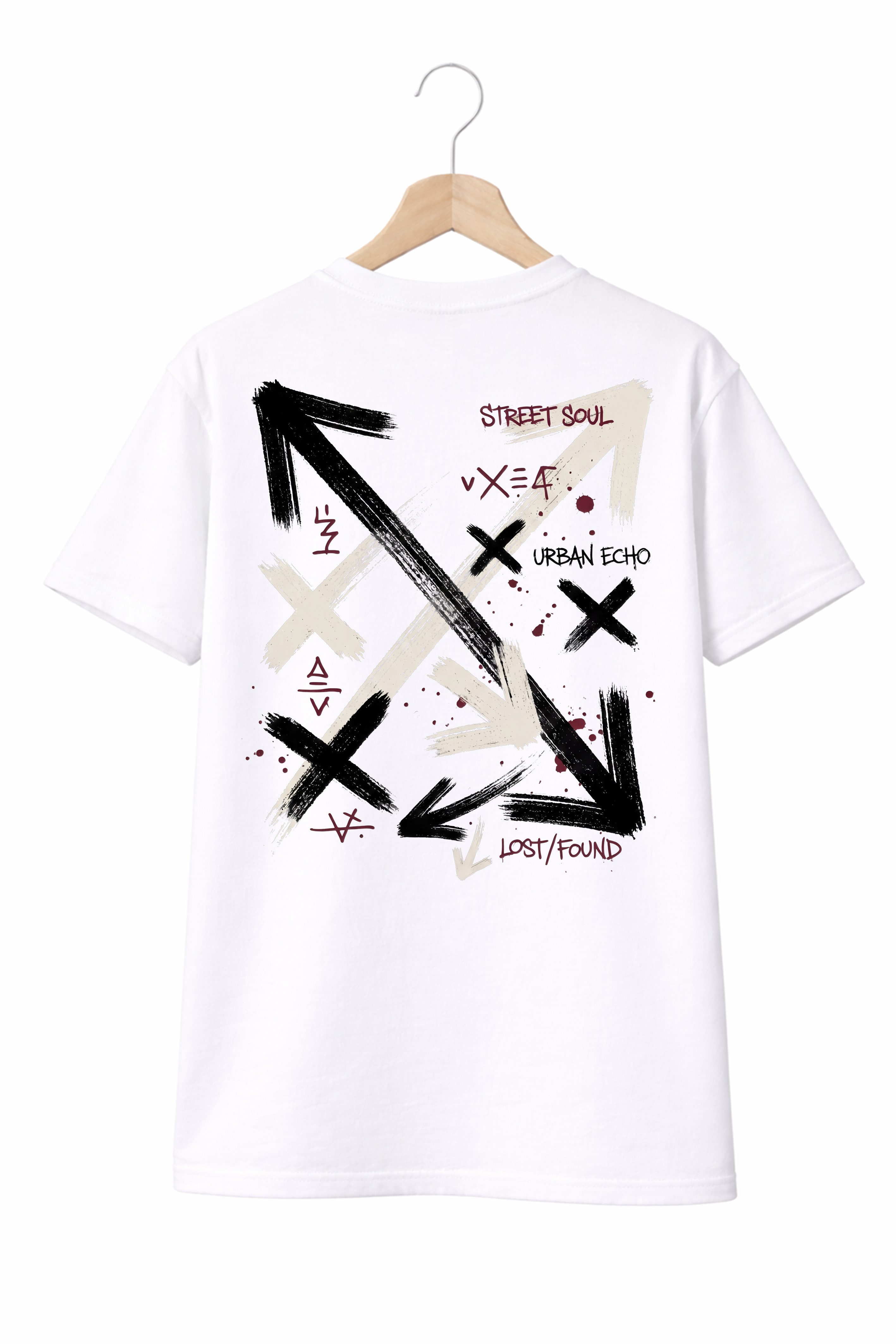 Banco T-Shirt Herren Street Soul Shirt Print (Einzelartikel) Hochwertiger Artistic-Print mit Grunge-Effekten