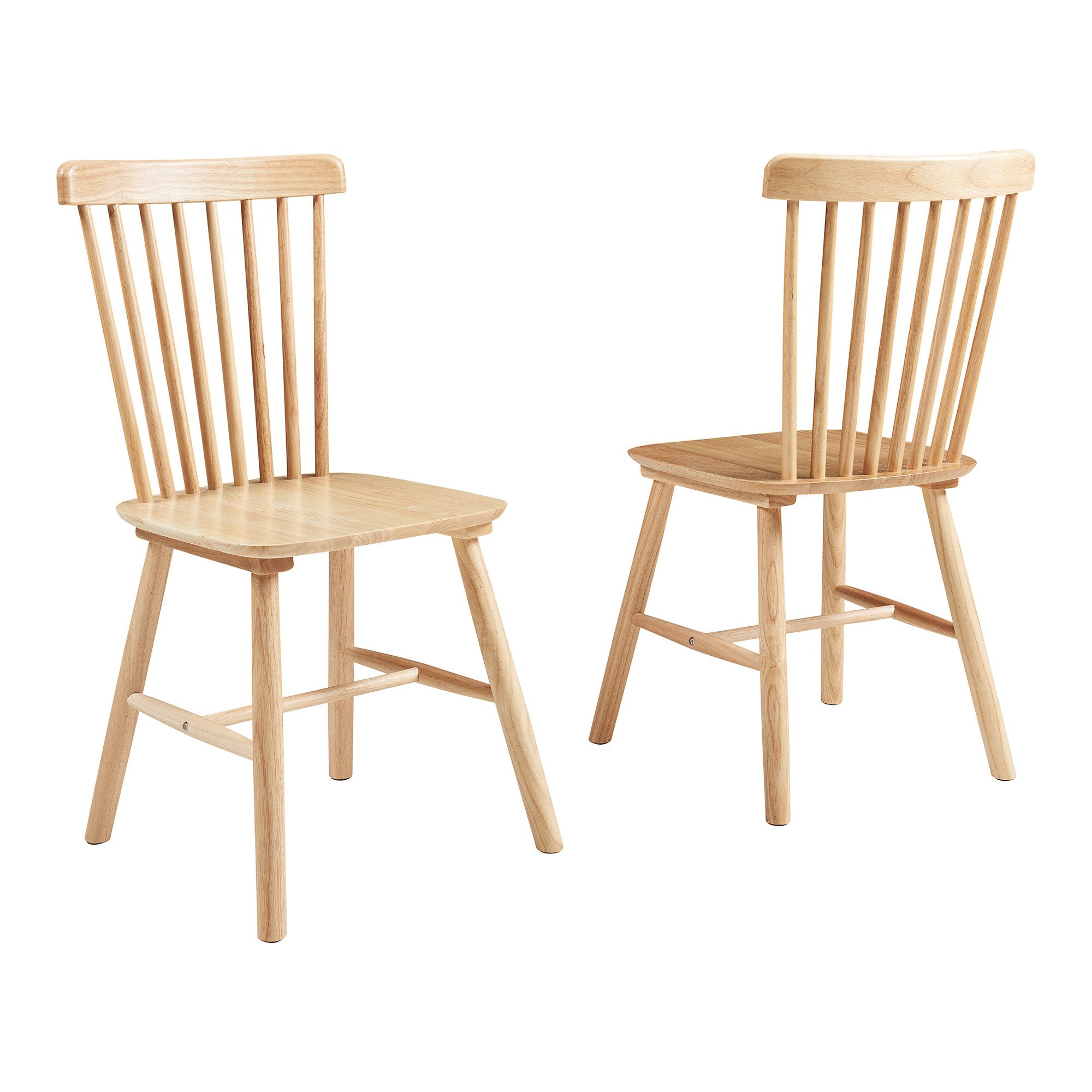 en.casa Esszimmerstuhl, »Karmoy« 89 x 46 x 52 cm Holz Natur günstig online kaufen