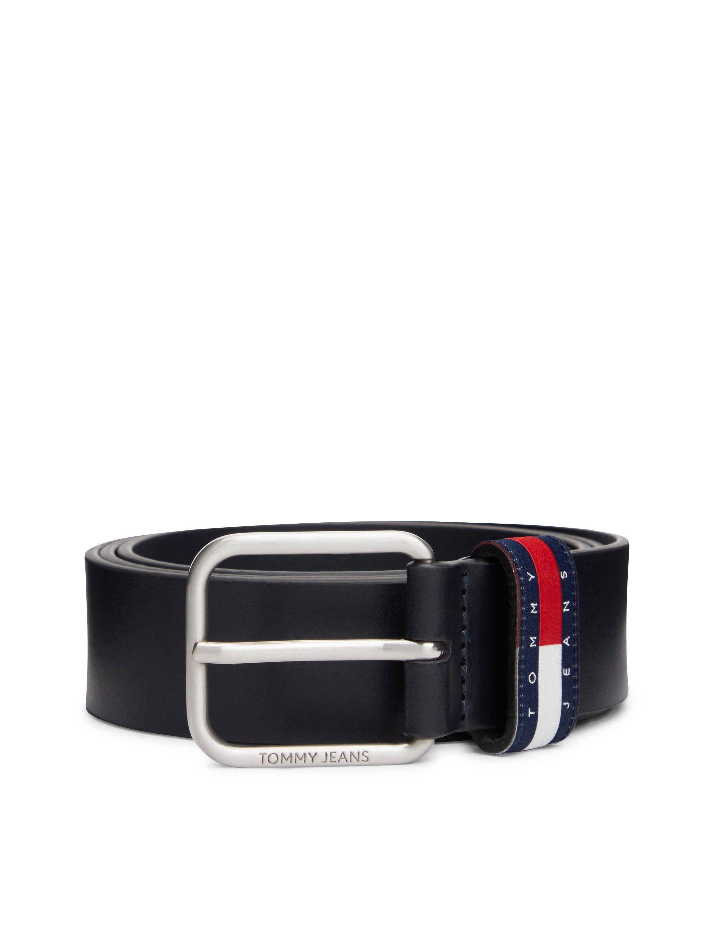 Tommy Jeans Ledergürtel TJM RYAN 3.5 cm breit mit Logo auf Gürtelschlaufe