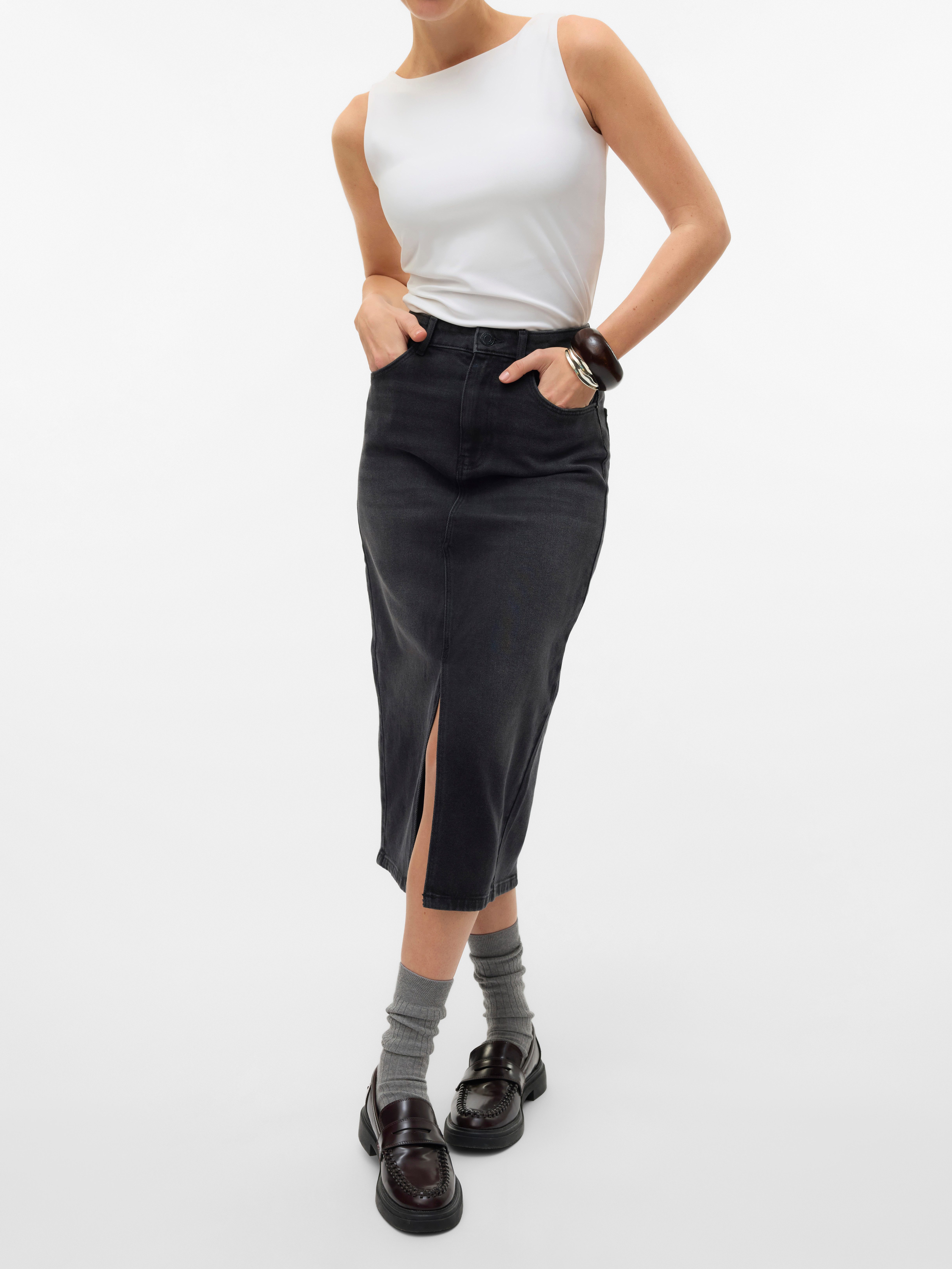 Vero Moda Jeansrock VMNATALIE HR MIDI günstig online kaufen