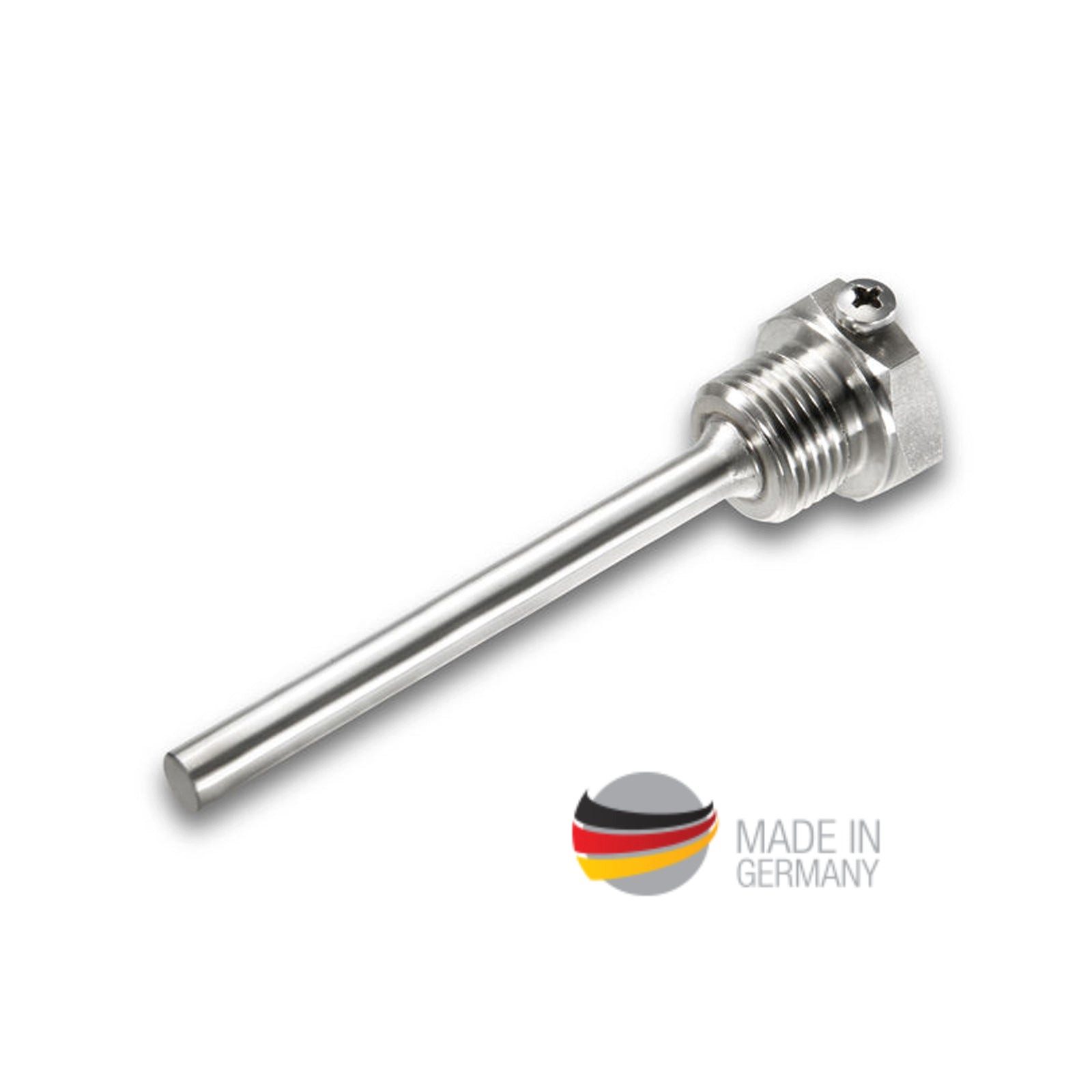 Heizkreisverteiler Tauchhülse G1/2" SW27 Edelstahl, Einbaulänge: 50mm, 100mm und 150mm