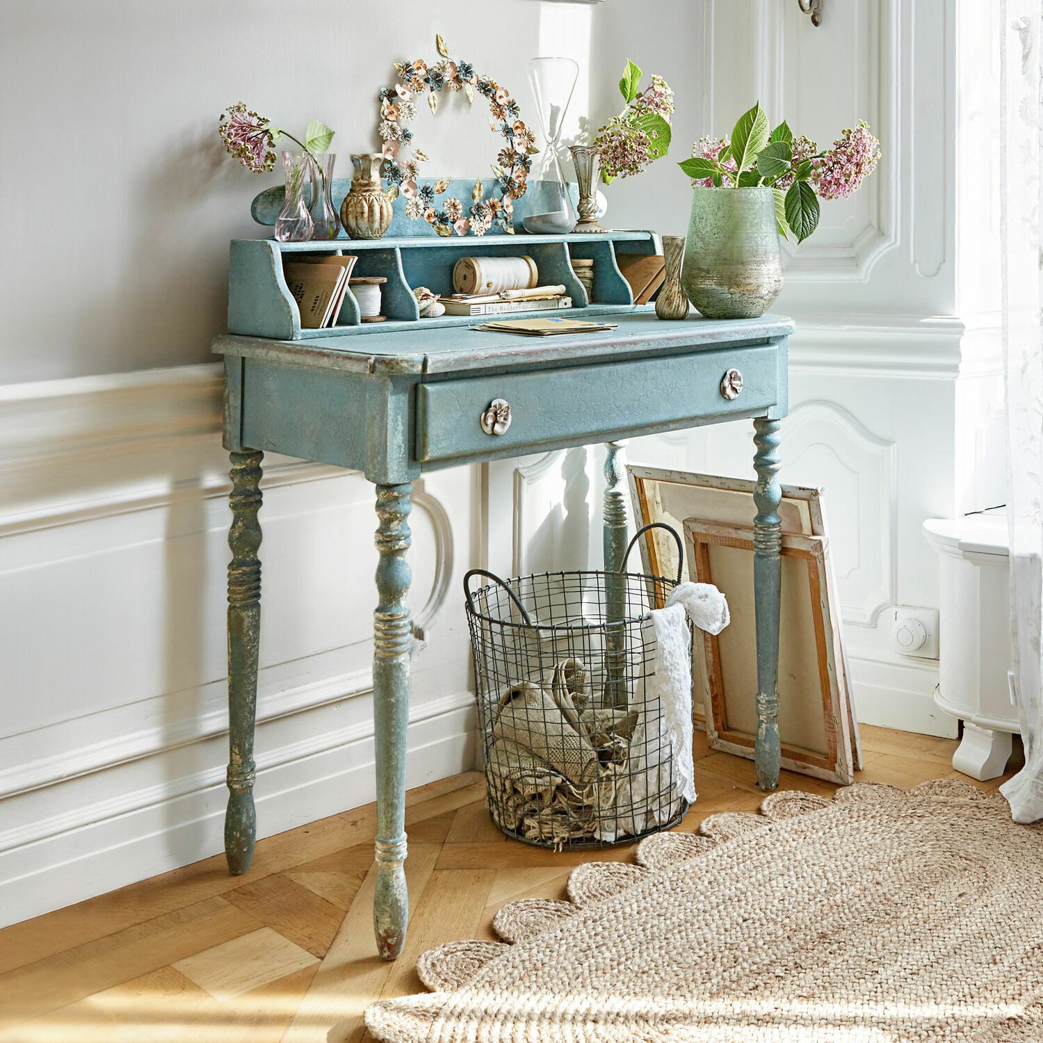 Mirabeau Konsole Sekretär Lartigue antikblau günstig online kaufen