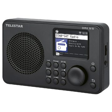TELESTAR DIRA M 6i hybrid Radio Internetradio DAB+/FM RDS, WiFi, Bluetooth Digitalradio (DAB) (DAB+, UKW, Internetradio, 4 W, Steuerung per App, USB Musikplayer, kompaktes Multifunktionsradio)