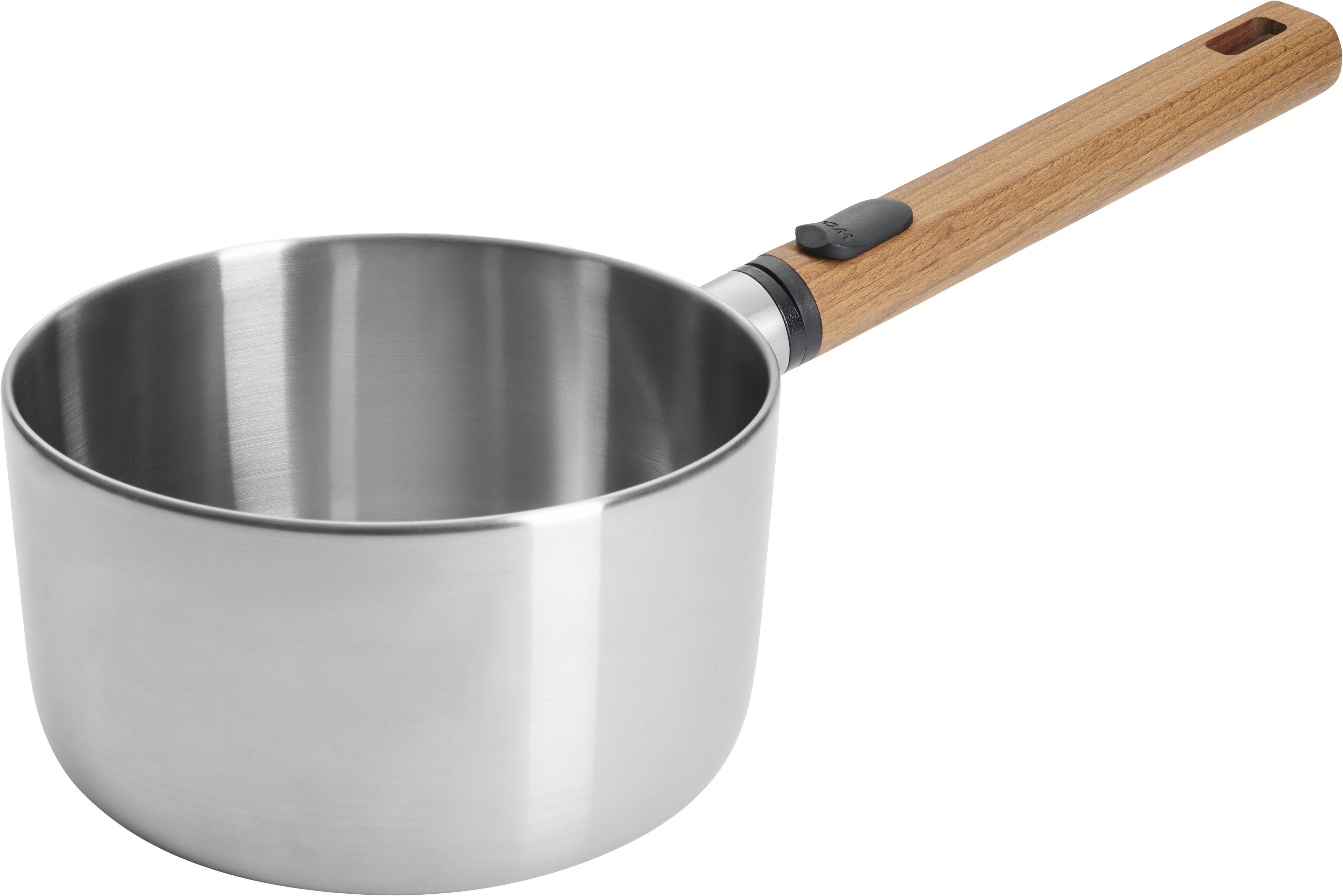 WOLL Milchtopf Logic Steel, Edelstahl 18/10 (1-tlg), 5-Schicht-Aufbau