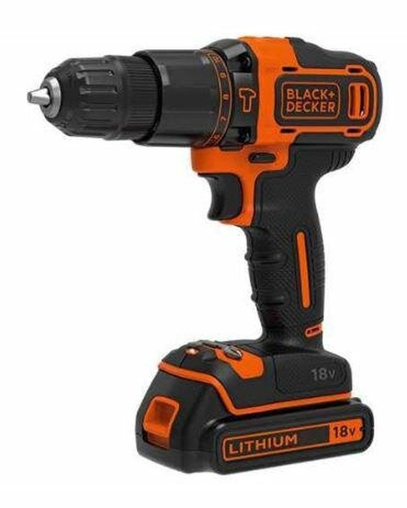 Black + Decker Akku-Schrauber BLACK+DECKER SCHRAUBENDREHER 18V/1x1.5AH BDCHD18-QW