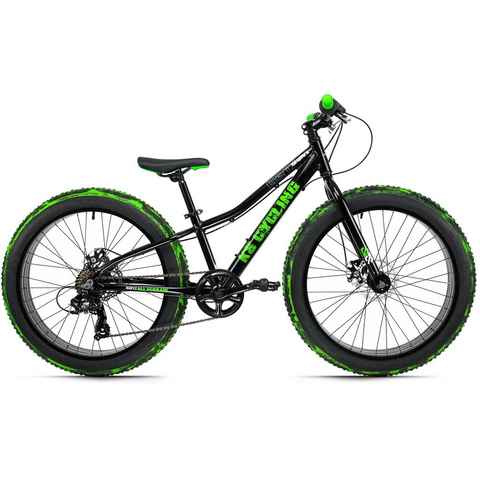 KS Cycling Fatbike Crusher 6217, 7 Gang Shimano Tourney Schaltwerk, Kettenschaltung