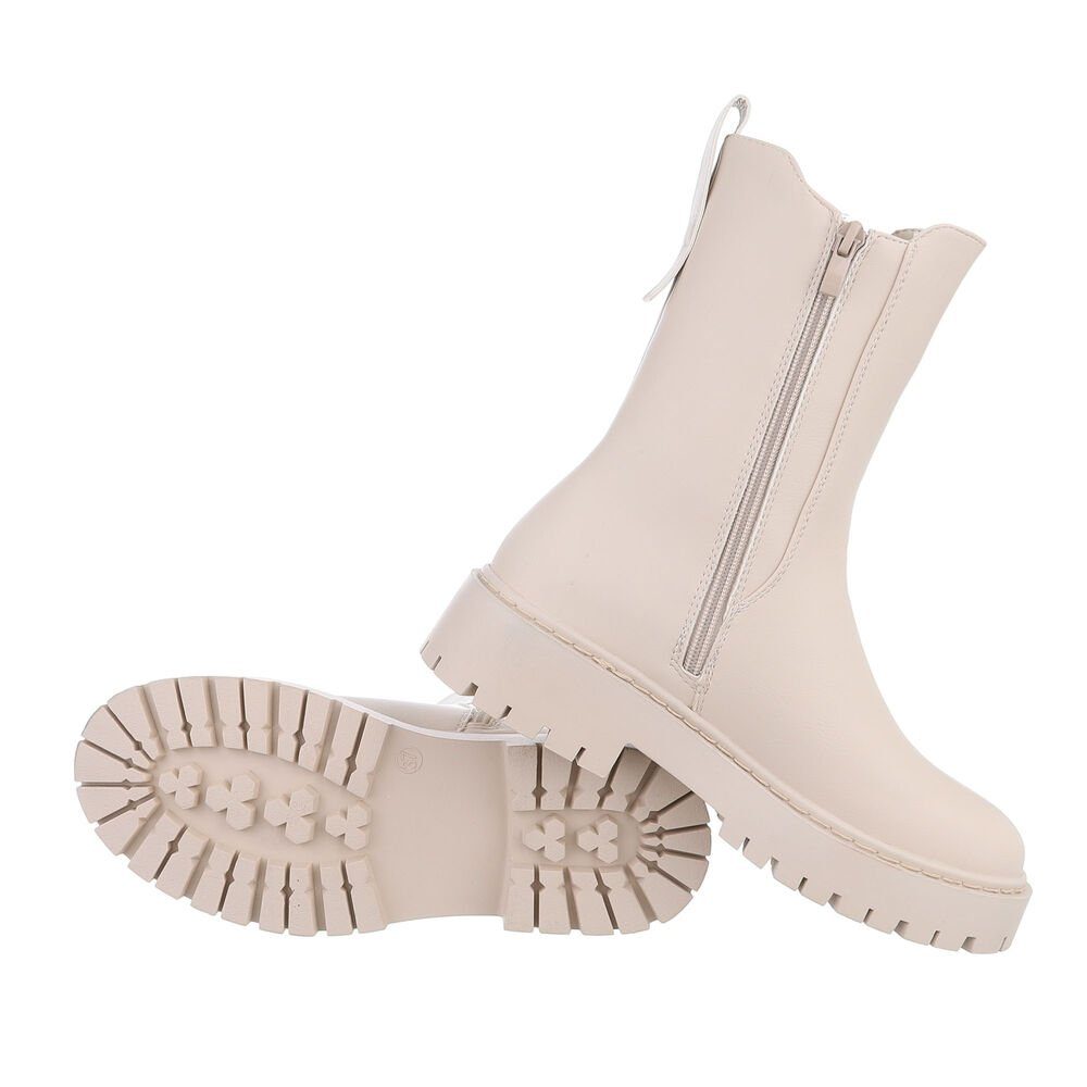 Ital-Design Damen Freizeit Plateaustiefelette (84989622) Blockabsatz günstig online kaufen