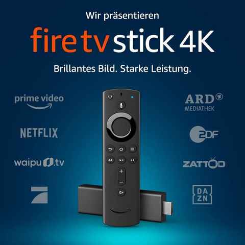 Amazon Streaming-Stick Fire TV Stick 4K + Alexa Sprachfernbedienung Neuste Generation