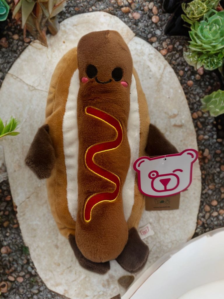 soma Kuscheltier Kuscheltier Food Foodies Plüschtier Geschenke für Kinder Hot Dog (1-St), Stofftier Anime Kawaii Plush Cute Plushie Halloween Weihnachten