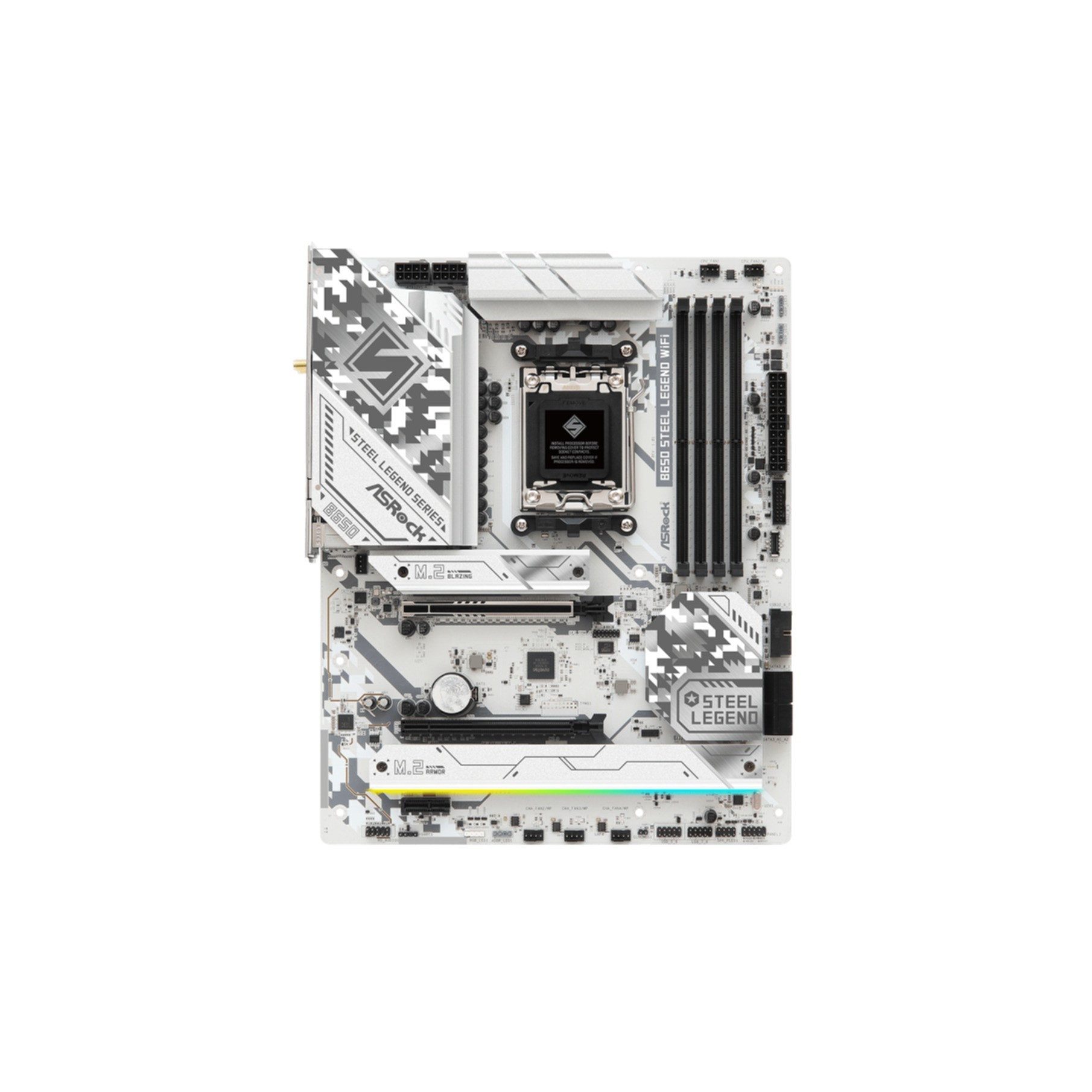 Asrock B650 Steel Legend WiFi Mainboard RGB-LED-Beleuchtung