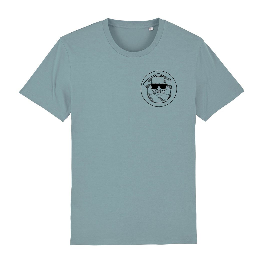 Print-Shirt Hohe Deutschland, Bedruckt karlskopf Hohe Waschbeständigkeit, in Herren CLASSIC Erdblau Farbbrillianz T-Shirt