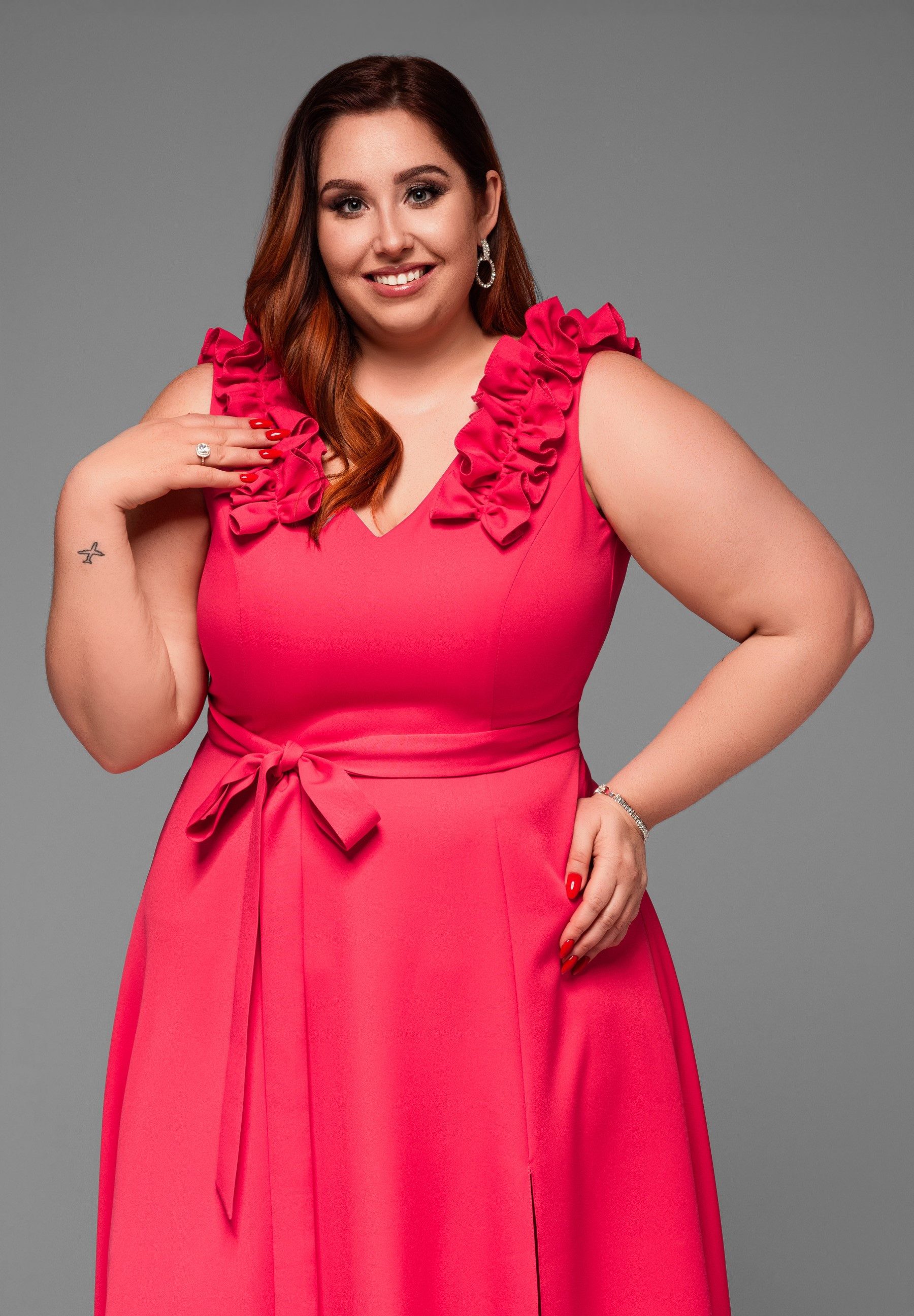 OMBRE Abendkleid Sabrina Abendkleid Plus Size