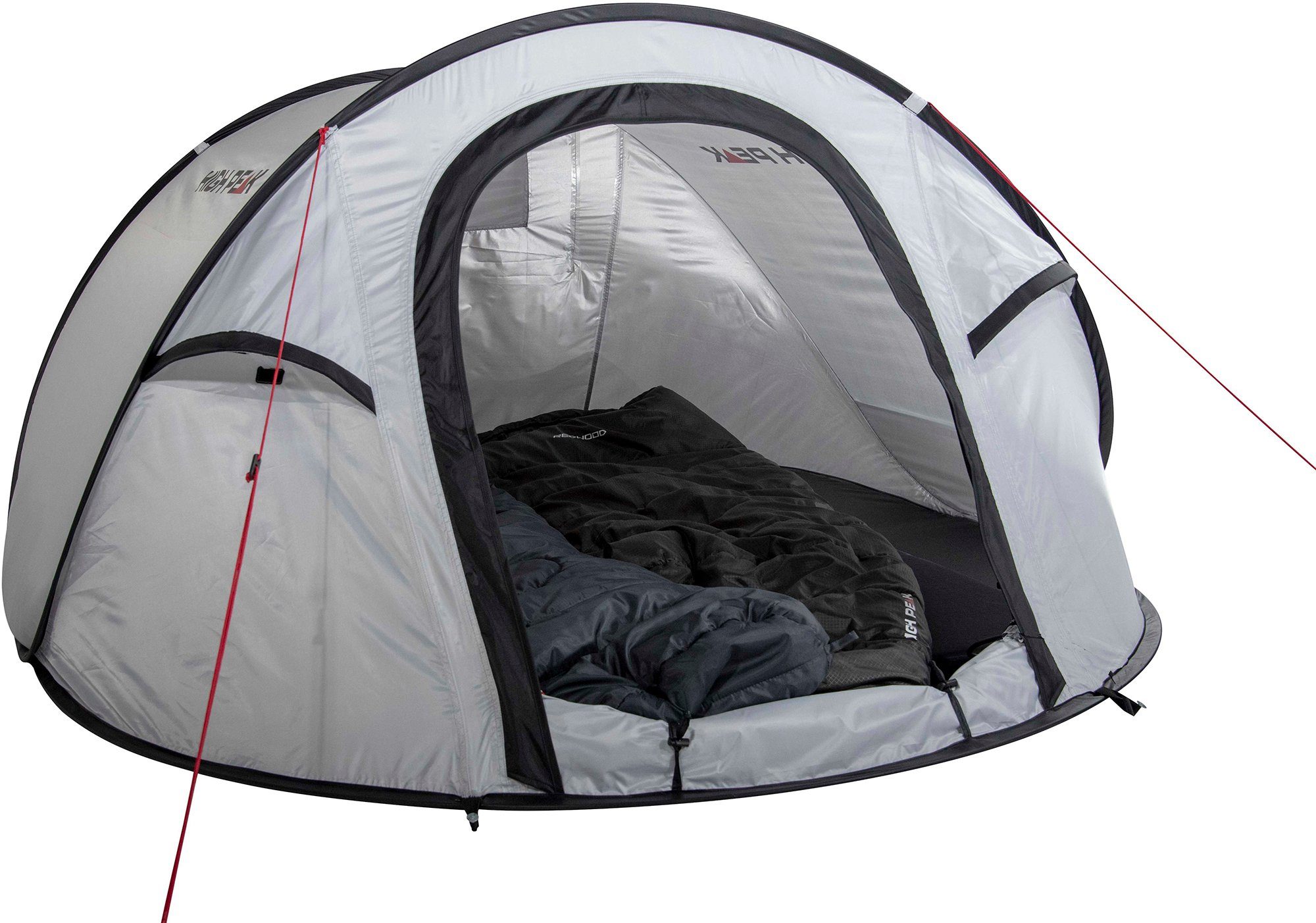 High Peak Wurfzelt Pop up (mit Transporttasche) 2 pearl Vision 3, Personen: Zelt