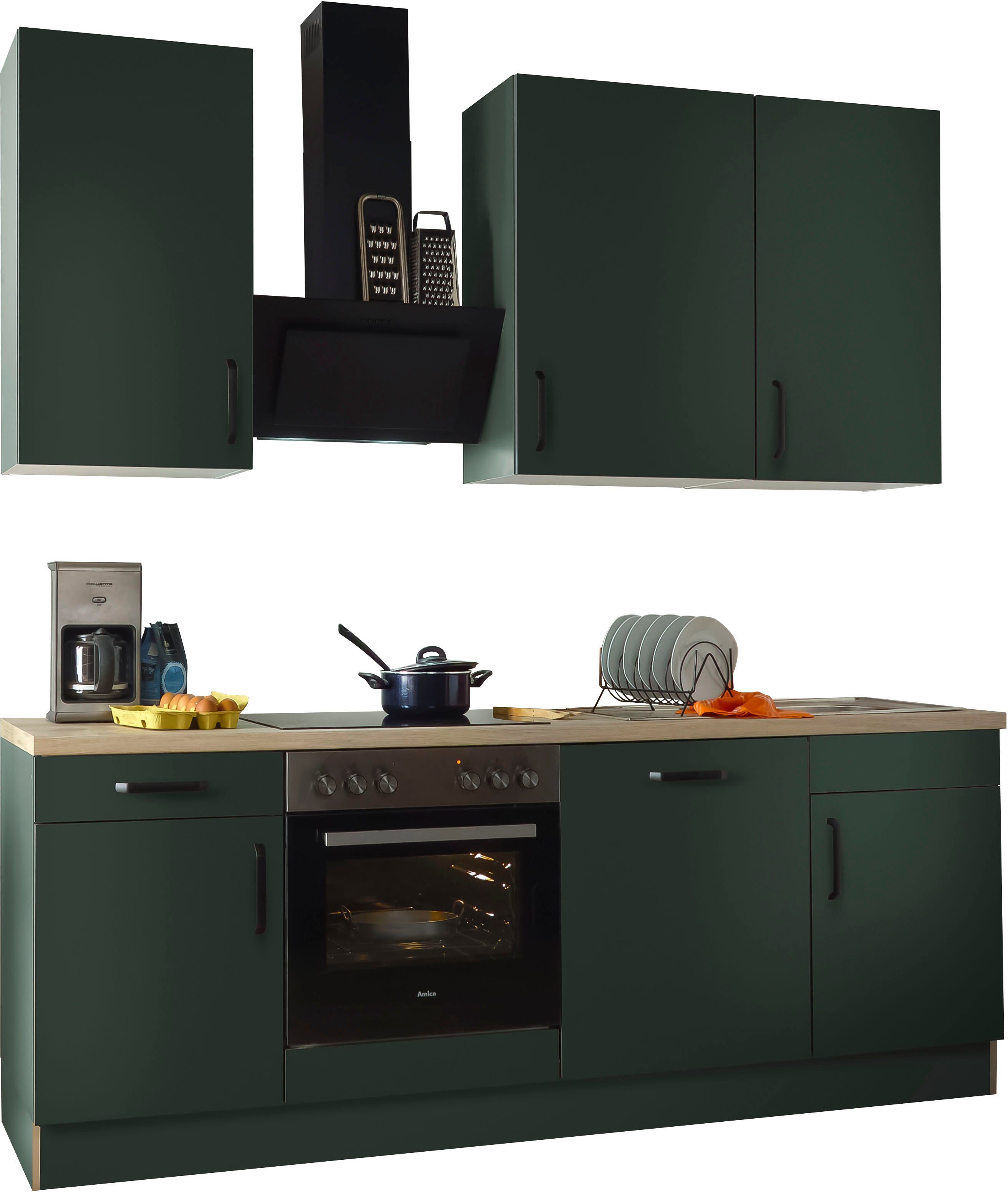 wiho Küchen Küchenzeile "Simi", wahlweise mit E-Geräten, mit verstellbaren günstig online kaufen