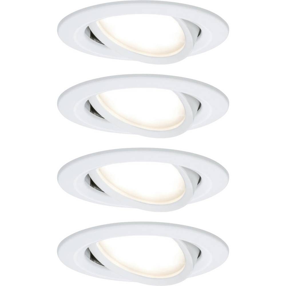 Paulmann LED Einbauleuchte LED Einbauleuchte Basisset schwenkbar rund 84mm 50° Coin 41307, Schwenkbar