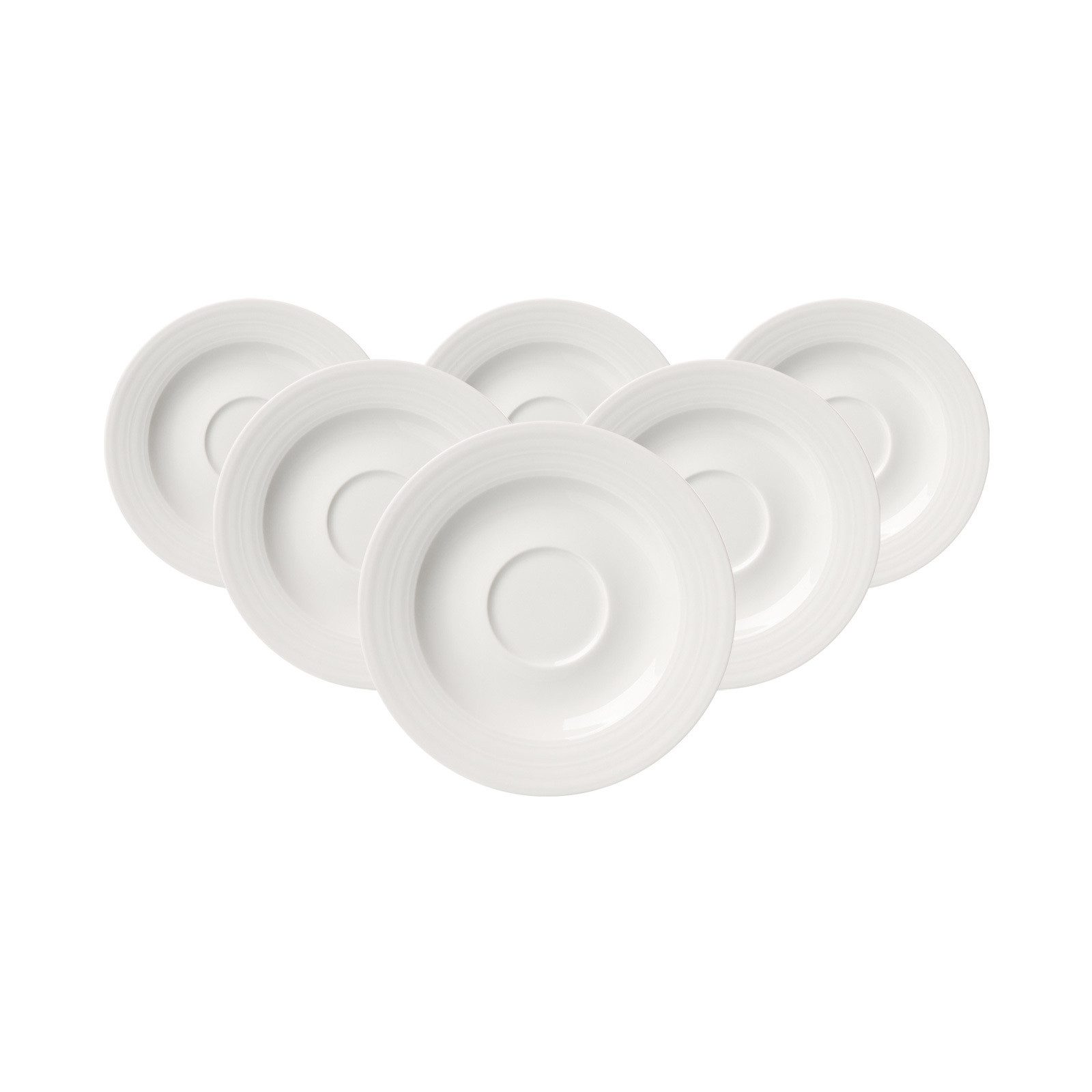 Ritzenhoff & Breker Untertasse Levi Espressountertassen ø 12,5 cm 6er Set, (6 St)