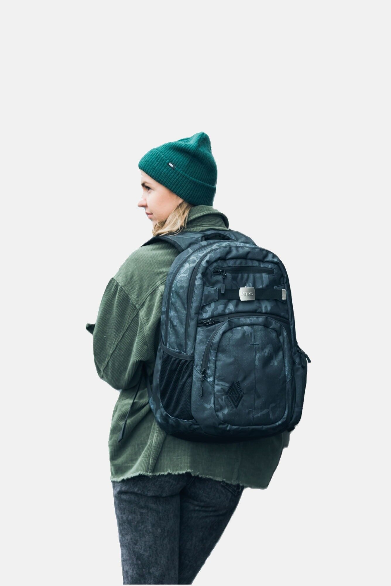 NITRO Rucksack Set Hero (Kein Set, 1-tlg), mit 17-Zoll-Laptopfach, bequeme Rückenpolsterung