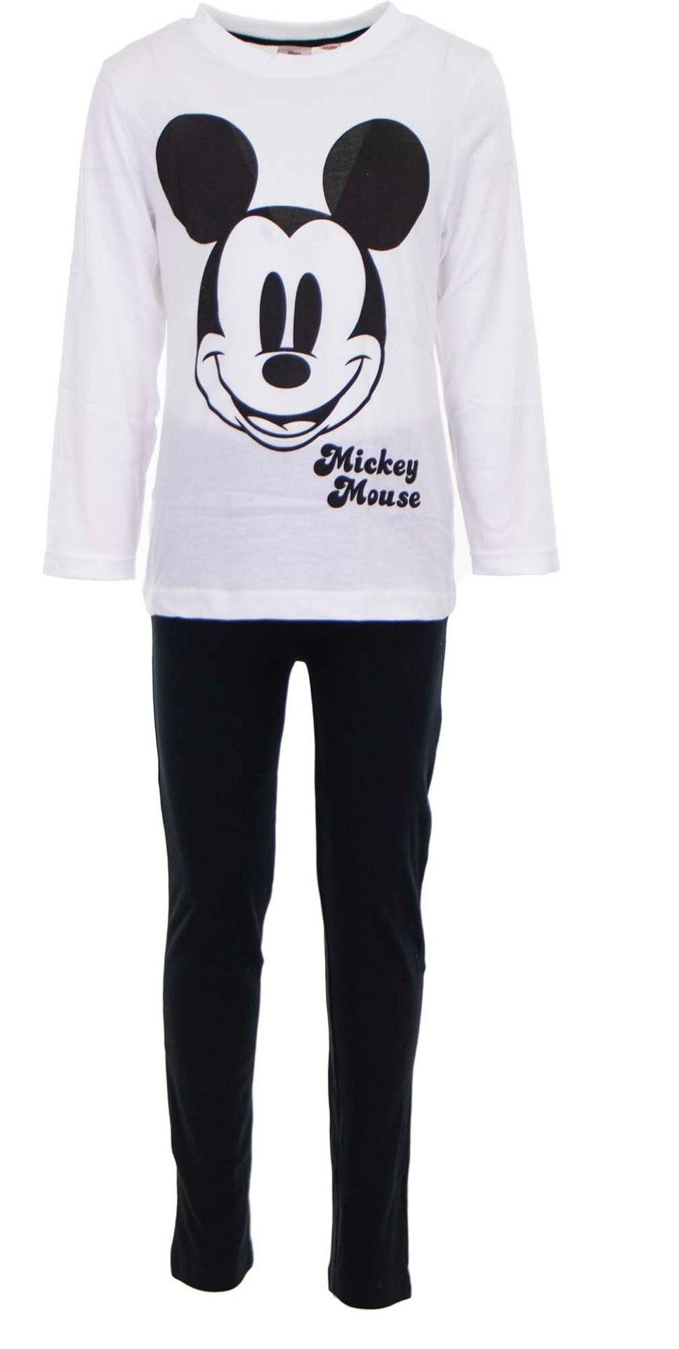Disney Mickey Mouse Schlafanzug Disney Mickey Maus Schlafanzug Nachtanzug Baumwoll-Pyjama für Kinder