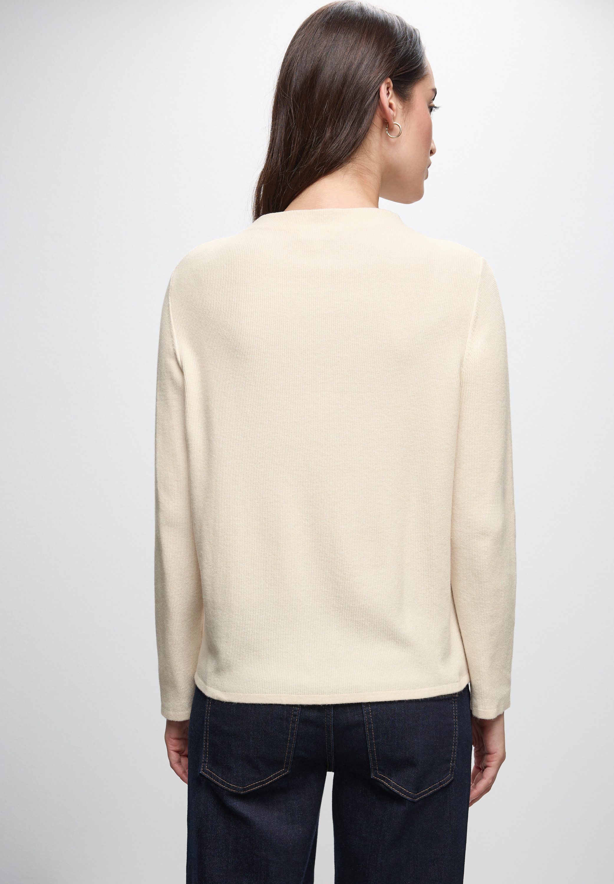 STREET ONE Strickpullover aus softem Materialmix