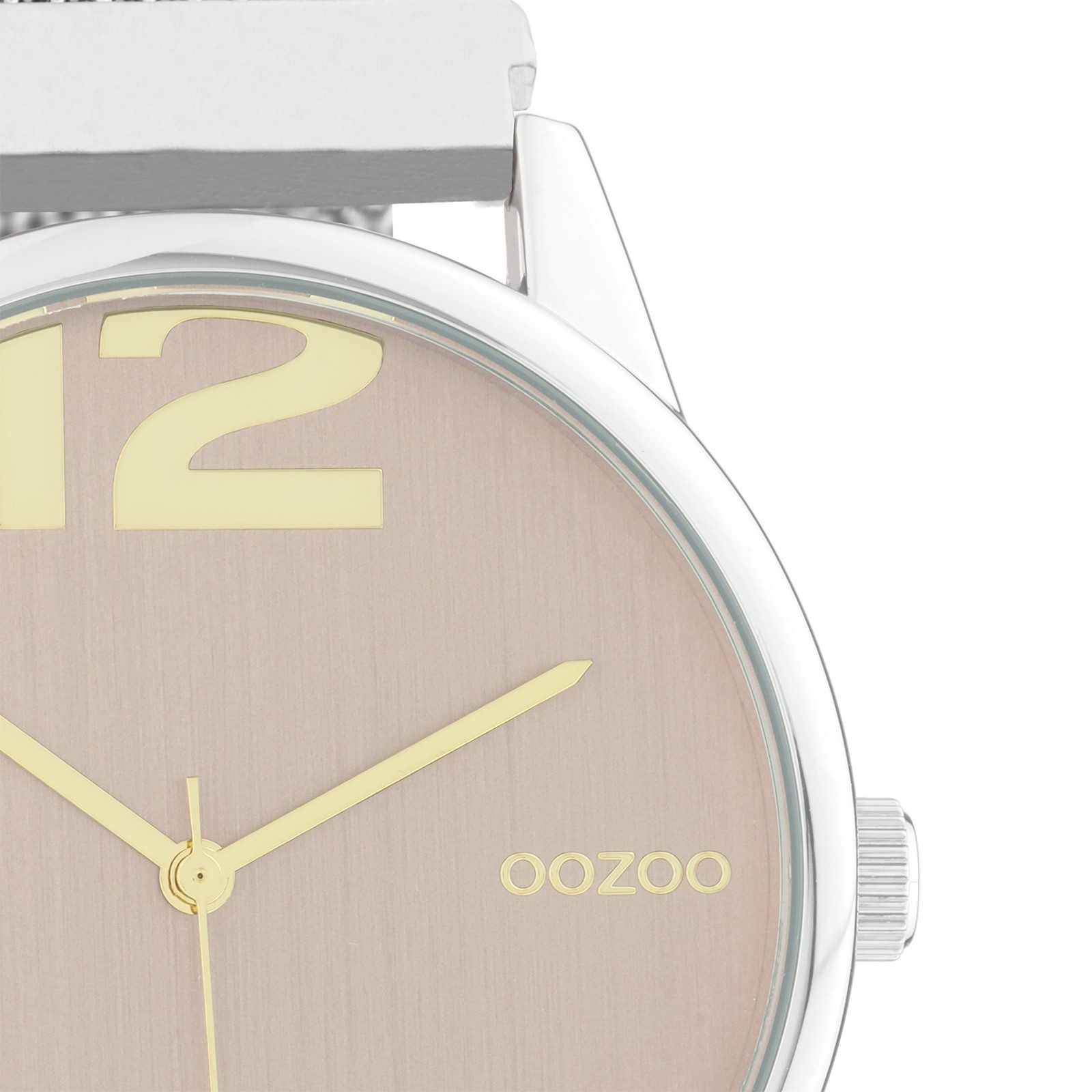 OOZOO Quarzuhr Oozoo Damen Armbanduhr Timepieces Analog, (Analoguhr), Damenuhr rund, groß (ca. 40mm) Metallarmband silber
