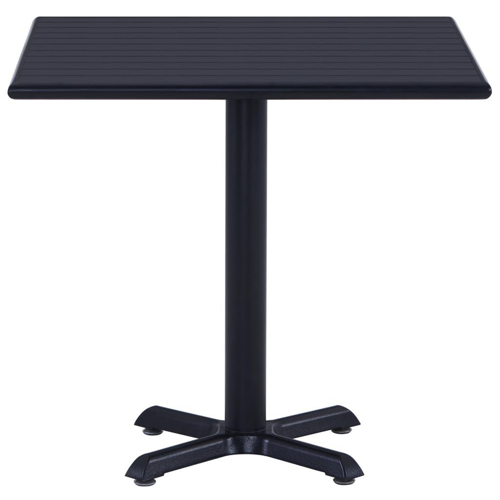 furnicato Gartentisch Schwarz 80x80x75 cm (1-St) günstig online kaufen