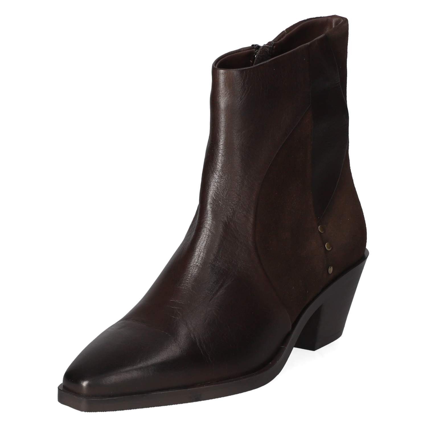Kaerlek Kaerlek Klassische Stiefeletten Helly 01 TDM Damen Leder brown Westernstiefel – Bild 2 von 5