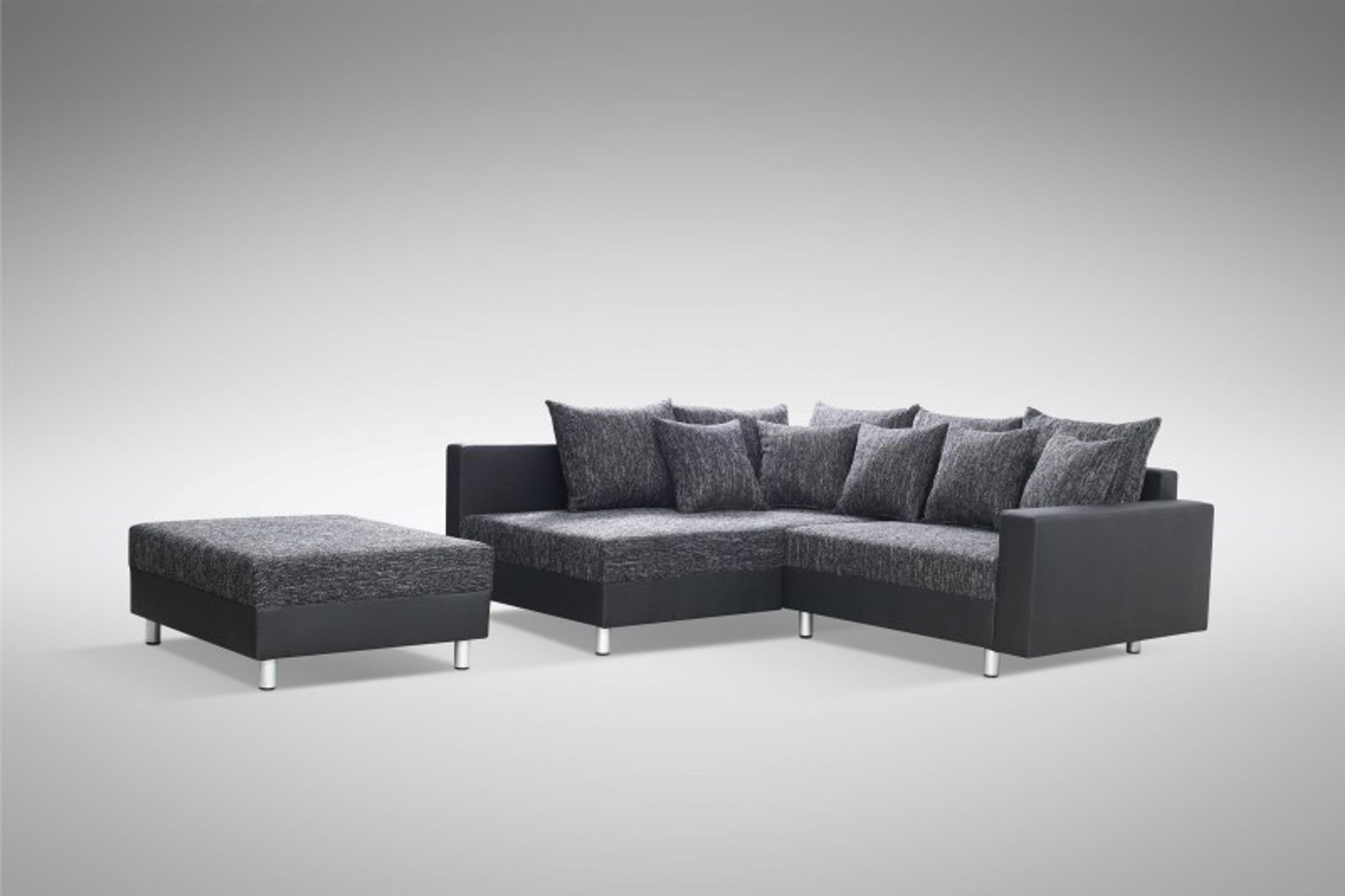 Küchen-Preisbombe Sofa Wohnlandschaft Couch Ecksofa Eckcouch schwarz Eckcou günstig online kaufen