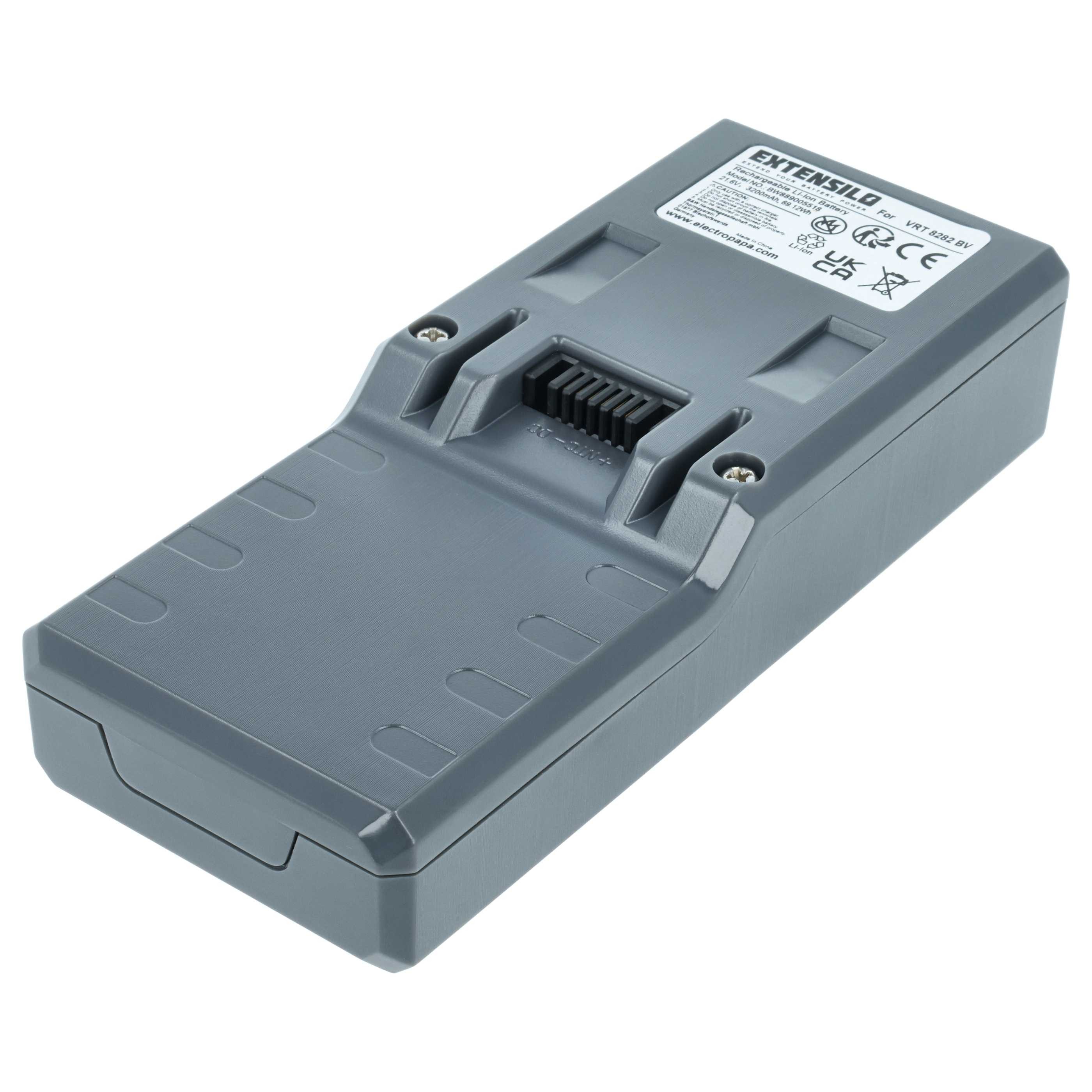 Extensilo Akku passend für Beko VRT 8282 BV, ZB1852 Staubsauger (3,2 Ah, 21,6 V, Staubsauger-Akku Akku Li-Ion 3200 mAh (21,6 V, 1 St), Leistungsfähiger Austausch-Akku für Ihren Staubsauger