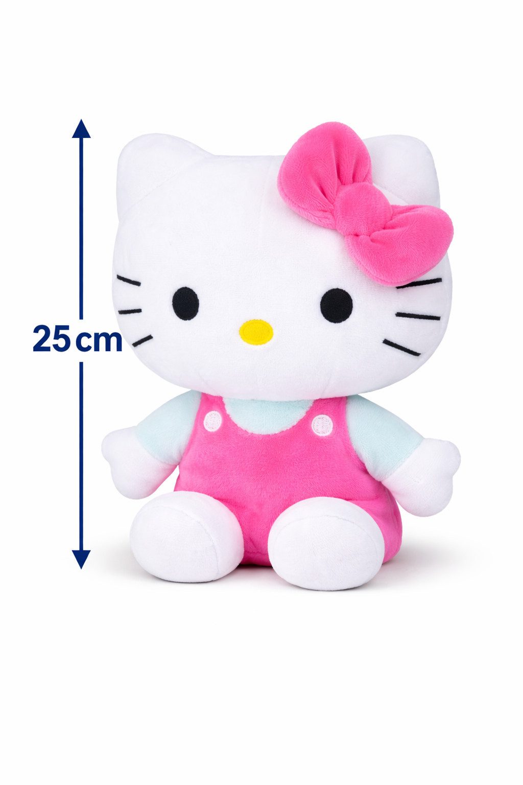 SANRIO Kuscheltier Hello Kitty Kuscheltier Plüschtier 23 cm Stofftier Schleife pink (Set, 1-St., Geschenk-Set), Stofftier Sale Geschenke für Mädchen Jungen Kinder Babys spielen