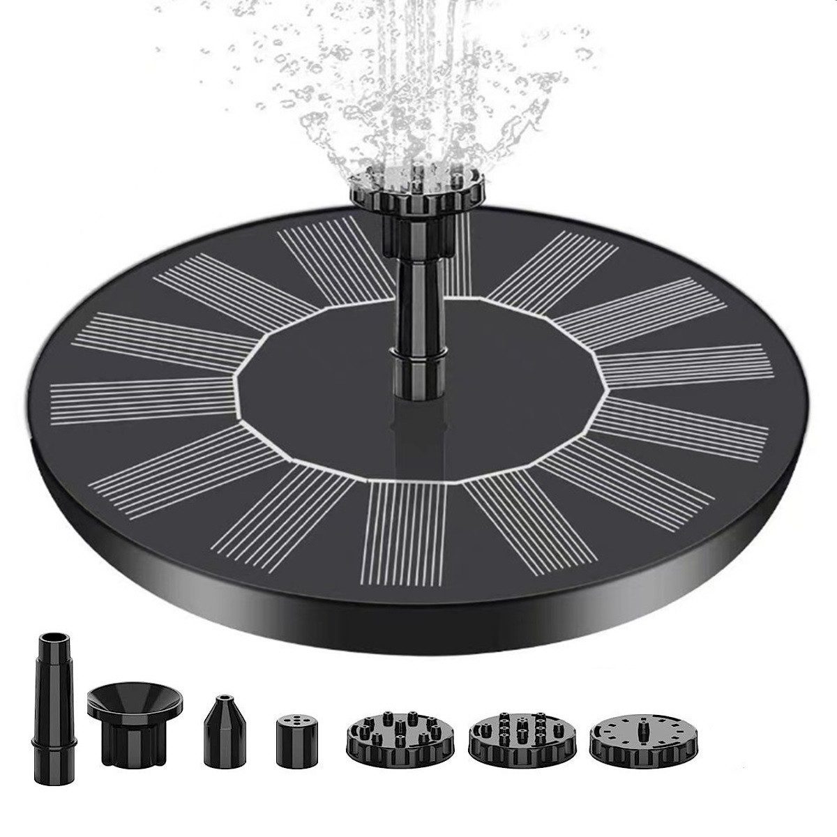 DOPWii Gartenbrunnen Solarbrunnen,1.2W-Solar Springbrunnen,Solar Teichpumpe günstig online kaufen