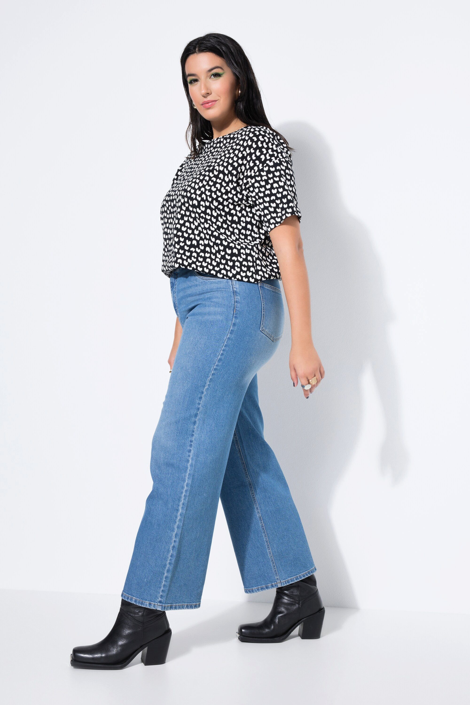 Studio Untold 5-Pocket-Jeans Jeans Wide Legs HighWaist extraweich 5-Pocket