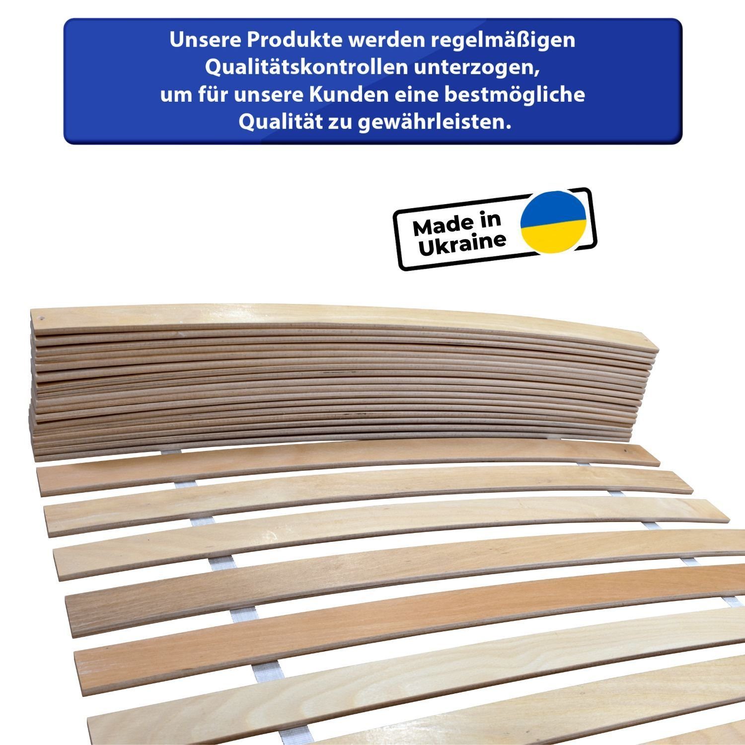 verstellbar, flexible Fußteil Federholzleisten, stabiler Kopfteil 26 Rollrost, Rollrost nicht verstellbar, 80x200 Coemo, nicht Rolllattenrost