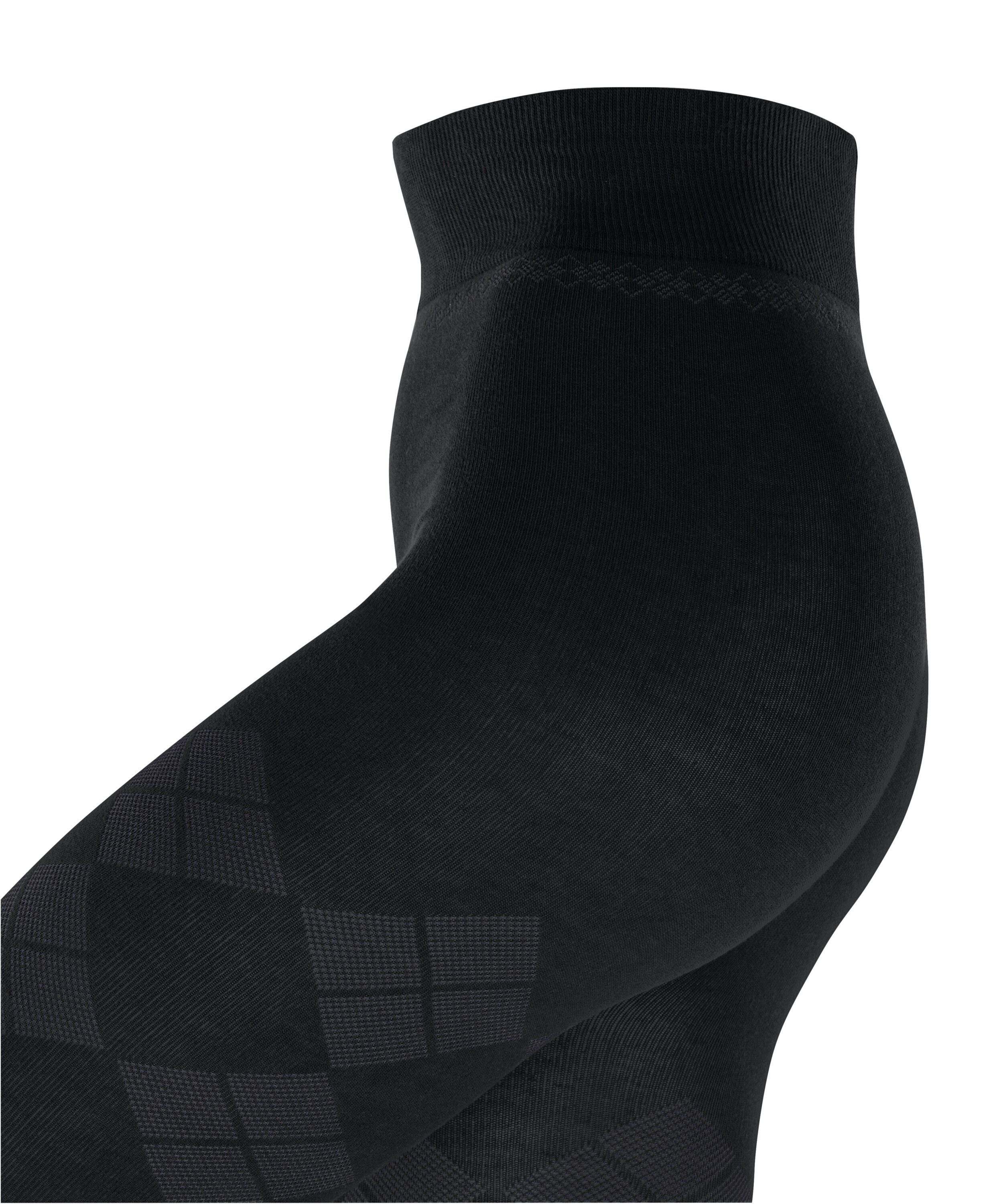 Fine black Burlington Argyle St) Strickstrumpfhose mit Argyle-Muster (3000) (1