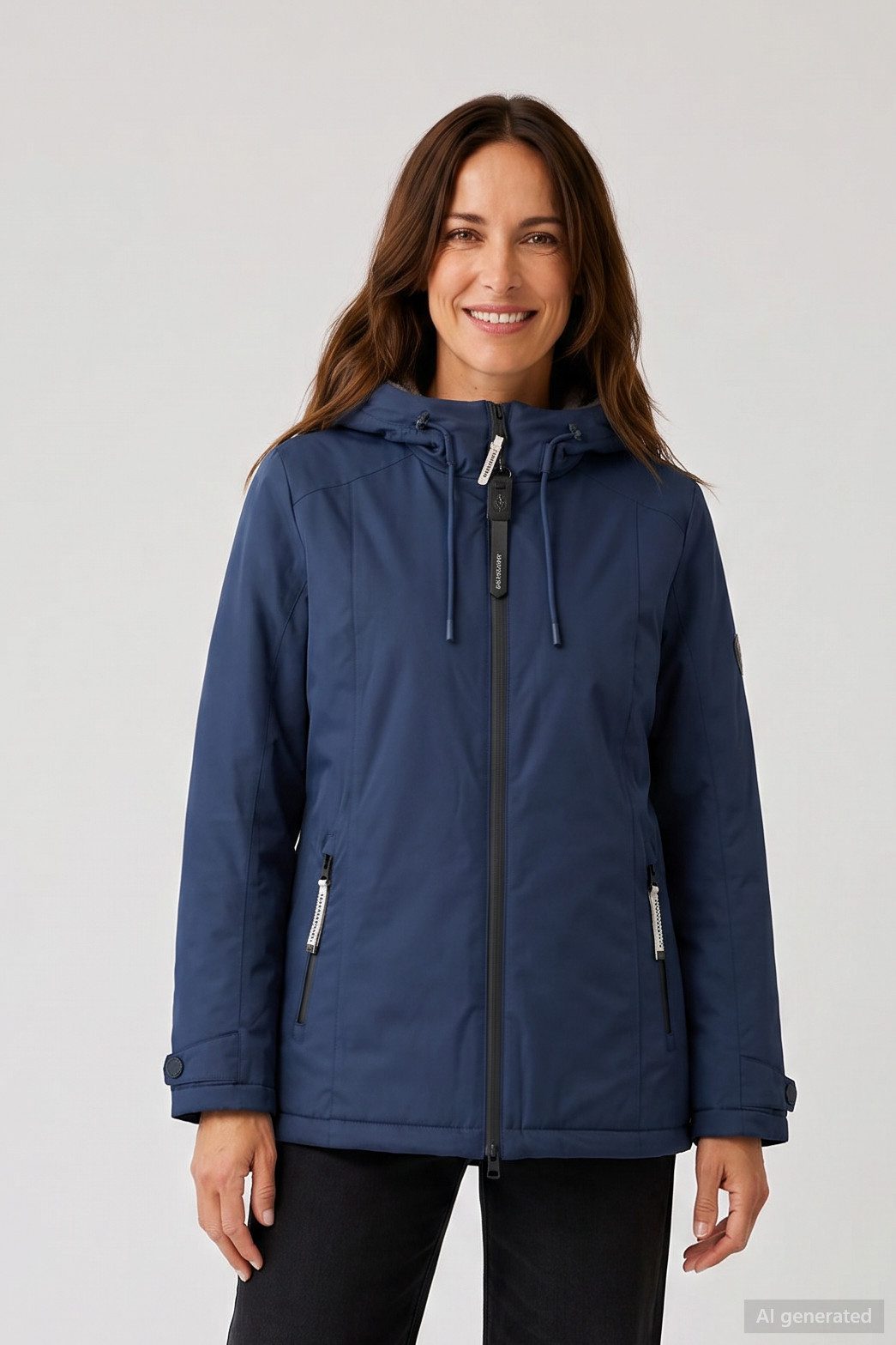Barbara Lebek Funktionsjacke wasserdichte Übergangsjacke Damen mit 3.000mm Wassersäule