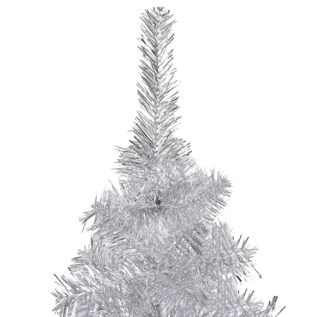 180 Ständer PET cm Silber Weihnachtsbaum furnicato Künstlicher mit