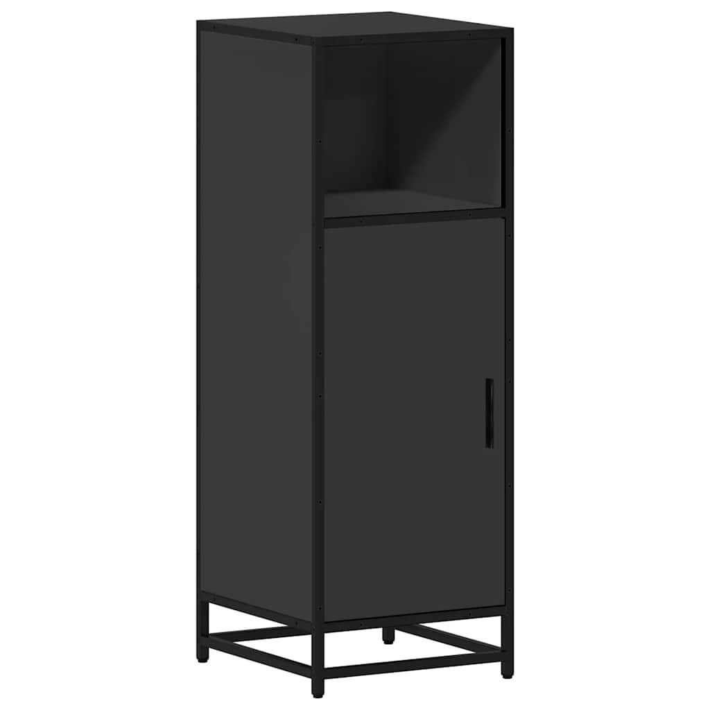 vidaXL Badezimmer-Set Badschrank Schwarz 35x37,5x100 cm günstig online kaufen