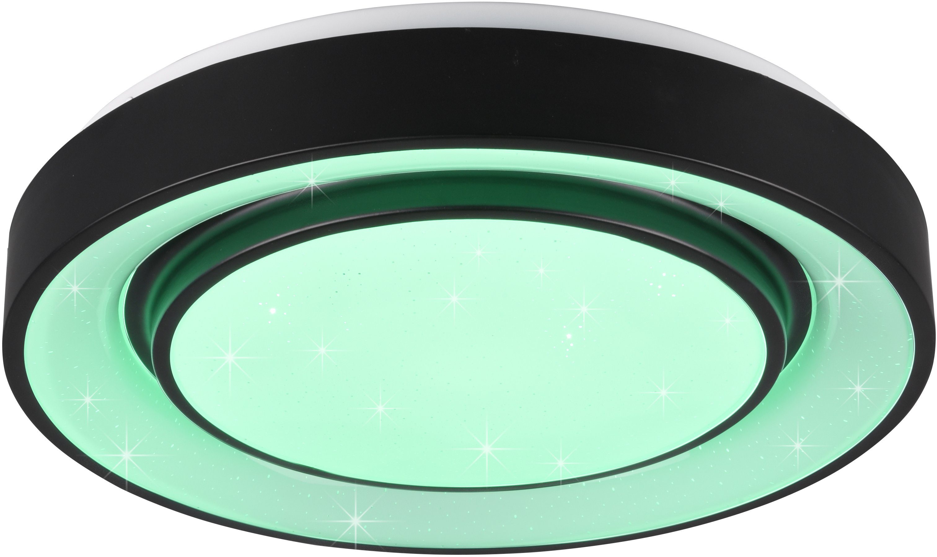 TRIO Leuchten LED einstellbar, mehrere Mona, fest Farbwechsler, LED Starlight-Effekt, Helligkeitsstufen, integriert, Deckenleuchte Dimmer, Nachtlichtfunktion, RGBW-Farbwechsler Farbwechsel, Lichtfarbe stufenlos Memoryfunktion