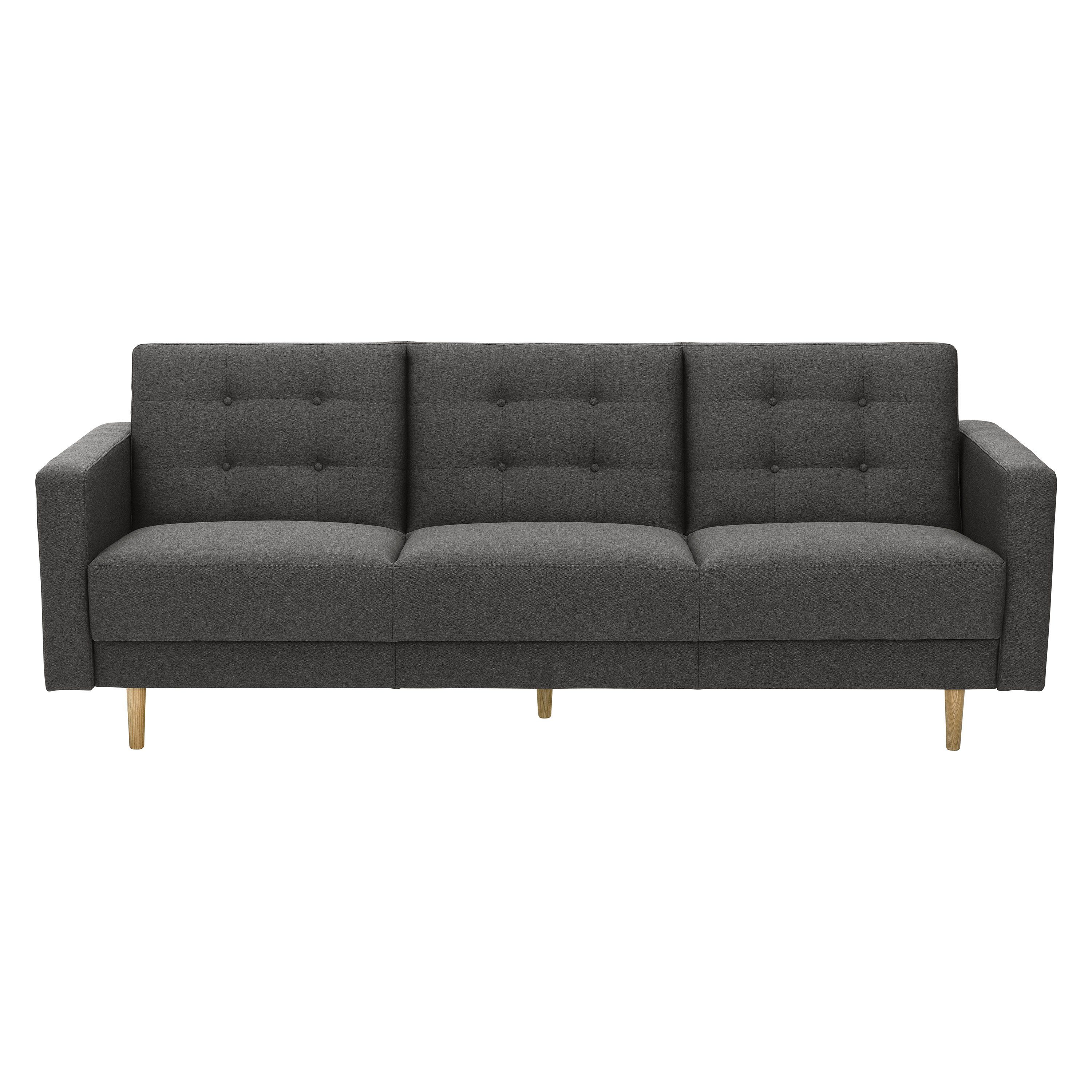 mit Sofa anthrazit Max Sofa 3-Sitzer Jasmin, Winzer® Bettfunktion