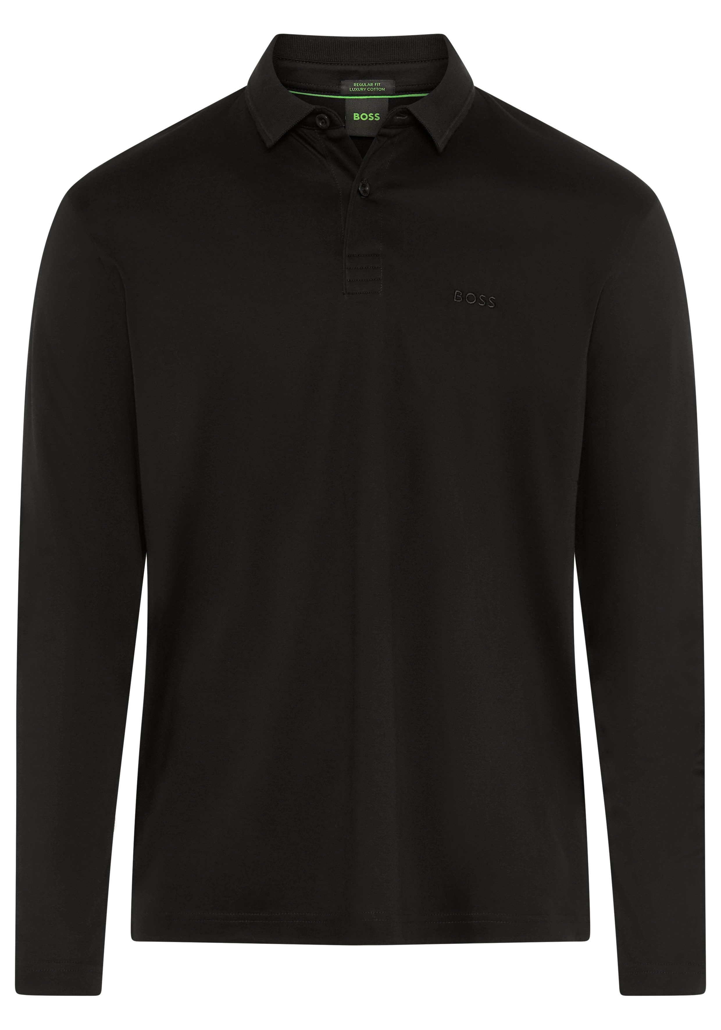 BOSS GREEN Langarm-Poloshirt Pirol Langarm, regular fit, Logo-Stickerei günstig online kaufen