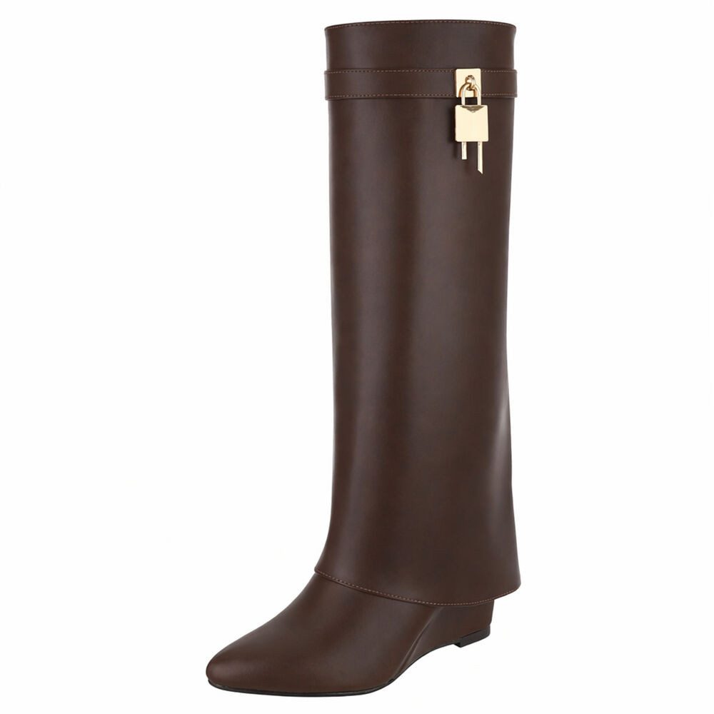 Ital-Design Moderne Damenstiefel mit elegantem Design und Komfort Keilstief günstig online kaufen