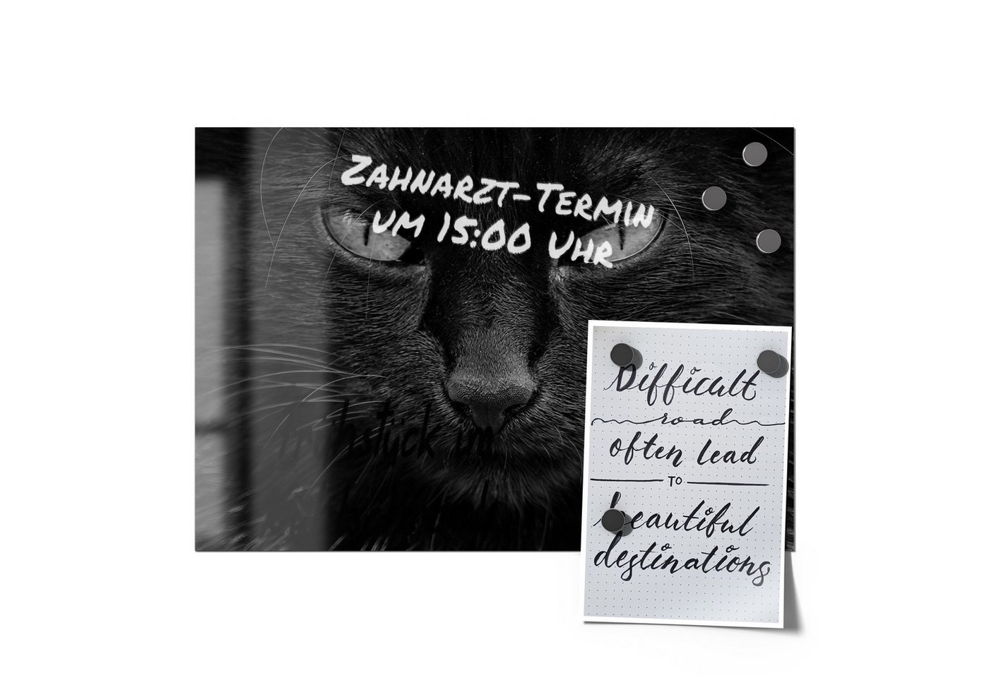 Thumbnail - DEQORI Magnetfolie 'Mystische Katzenaugen', beschreibbar universal Magnetmatte magnetisch Folie Planer Kalender
