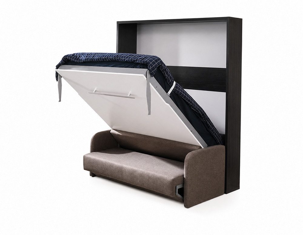 JVmoebel Schrankbett Sofa mit Polsterwand und Stauraum für hohen Komfort (1-St., Schrankbett) Made in Europa