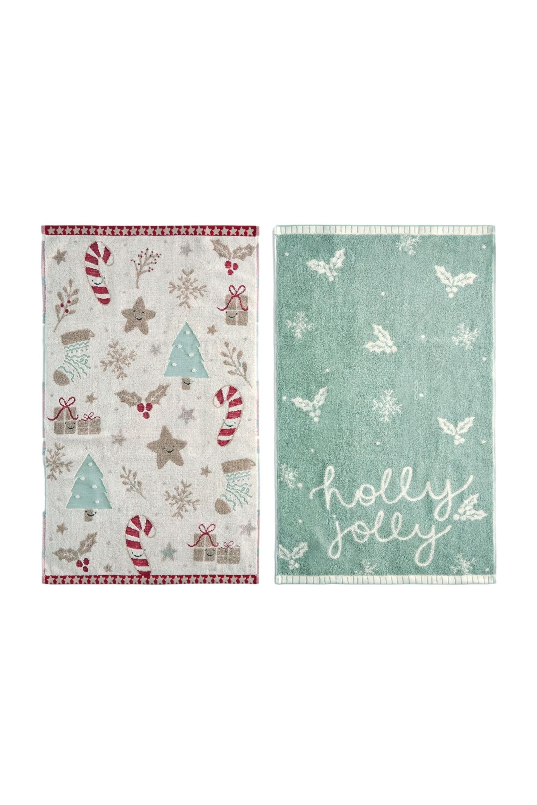 Next Handtücher Set mit 2 Gästetüchern, Weihnachtsikonen, (2-St) günstig online kaufen