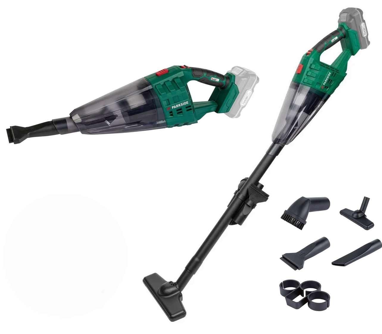 Parkside Akku-Hand-und Stielstaubsauger Akku-Handstaubsauger + Bodendüse PHSSA 20-Li ohne Akku / Ladegerät