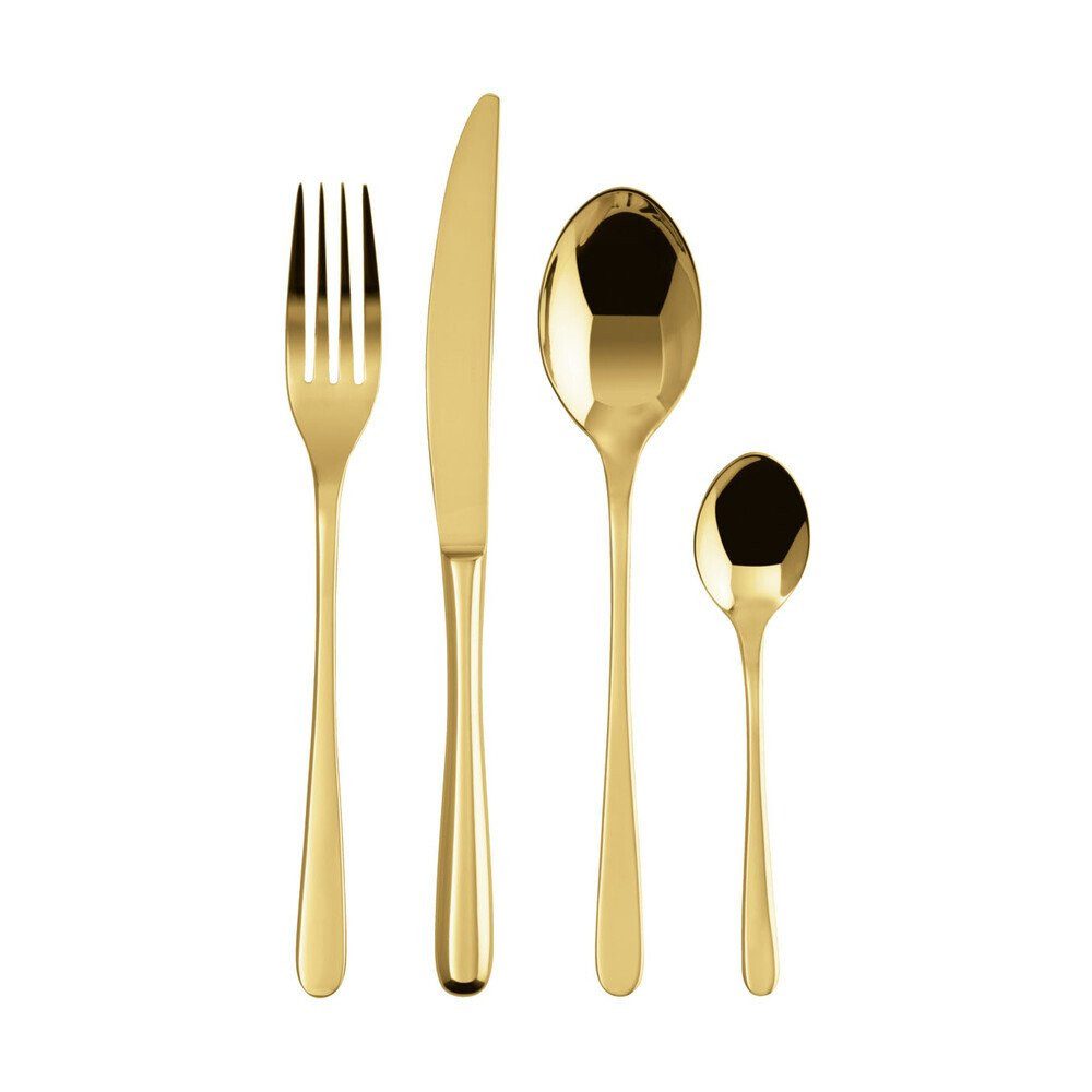 sambonet Besteck-Set Besteck-Set 24-tlg. Taste Mirror PVD Gold, Edelstahl, Besteck-Set, 24-tlg., Edelstahl, gold