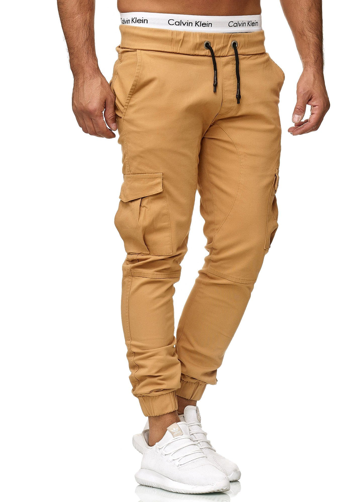 3301CS 1-tlg) Streetwear, Straight-Jeans OneRedox Business (Chino Sand Freizeit Cargohose Casual