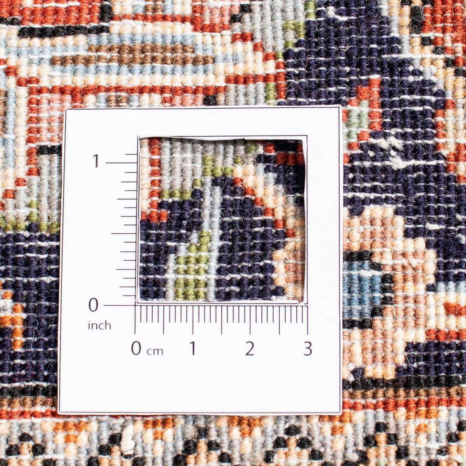 Unikat cm, Beige 10 Zertifikat x 281 mm, Höhe: morgenland, mit Kaschmar Wollteppich 215 rechteckig, Blumenmuster