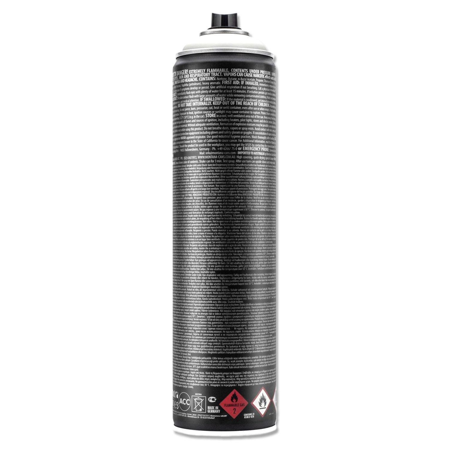 Montana Cans Sprühlack Sprühlack 600ml High-Pressure matt Montana BLACK Extended, 14 Farben