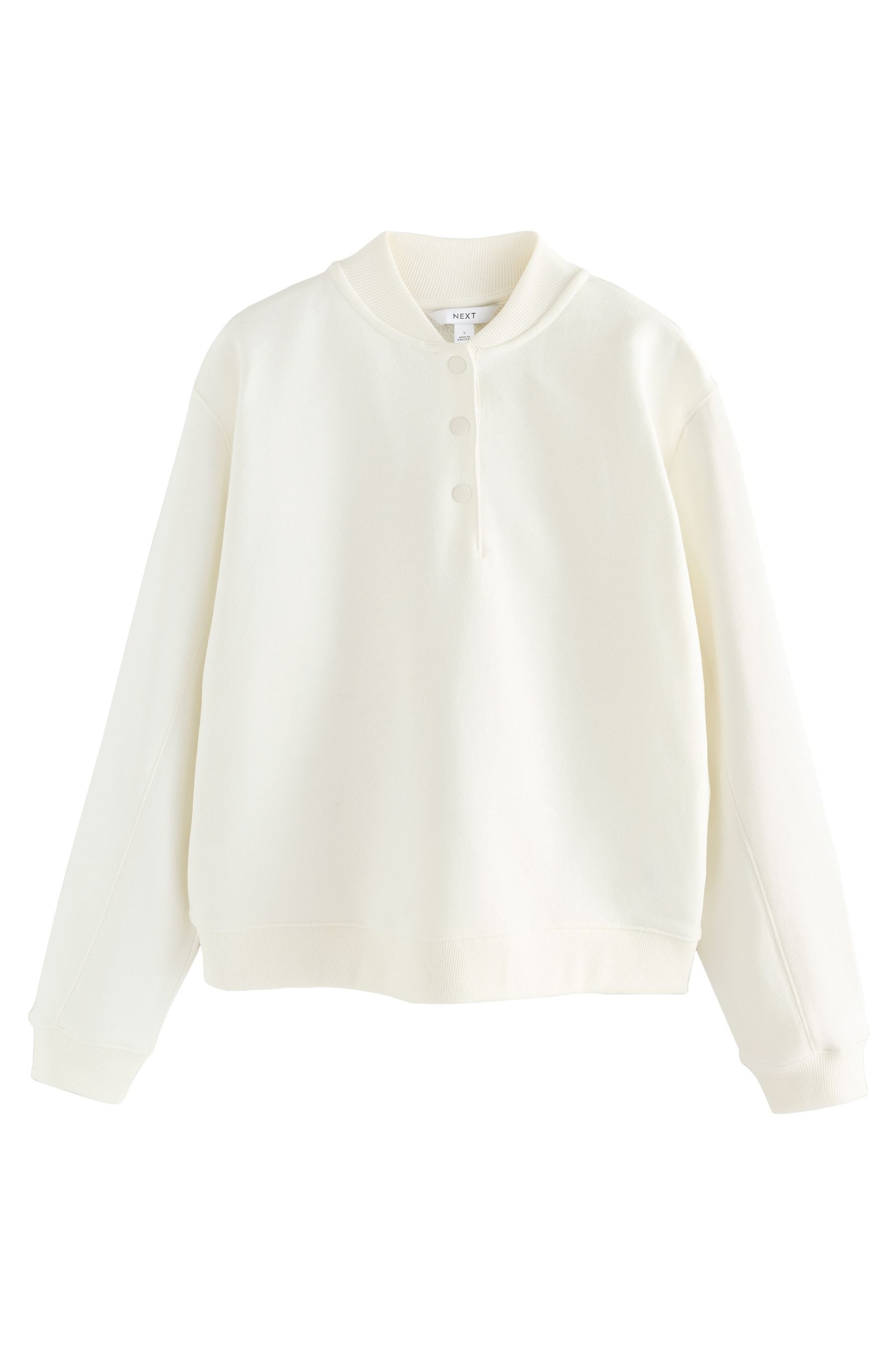 Sweater Sweatshirt mit Rückengrafik und Druckknöpfen